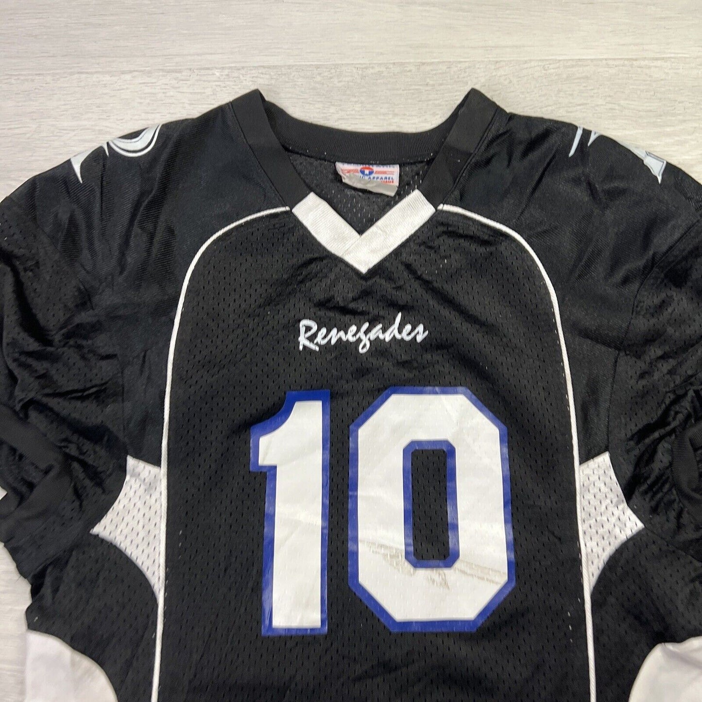 Teamwork Athletic Apparel Renegades #10 Black Gridiron Jersey Size Small