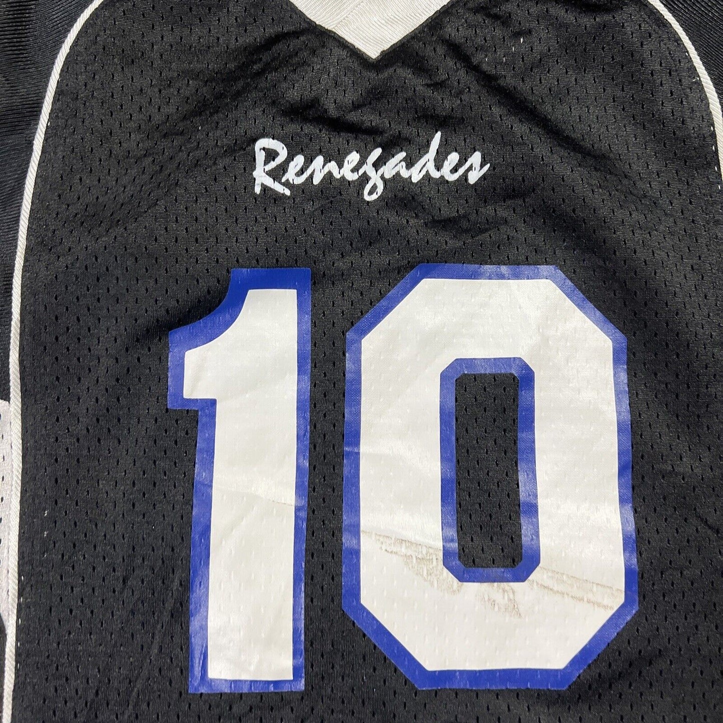 Teamwork Athletic Apparel Renegades #10 Black Gridiron Jersey Size Small