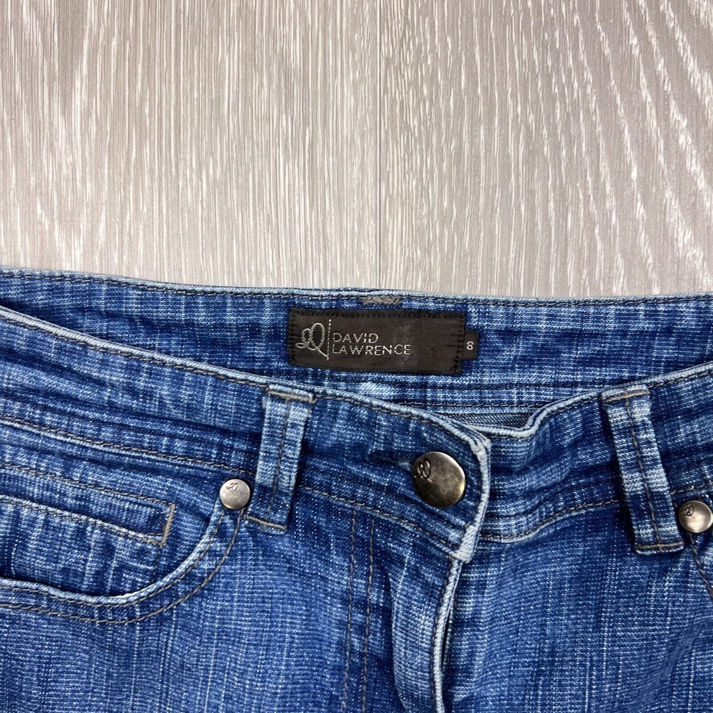 David Lawrence Womens Blue Denim Jeans Size 8