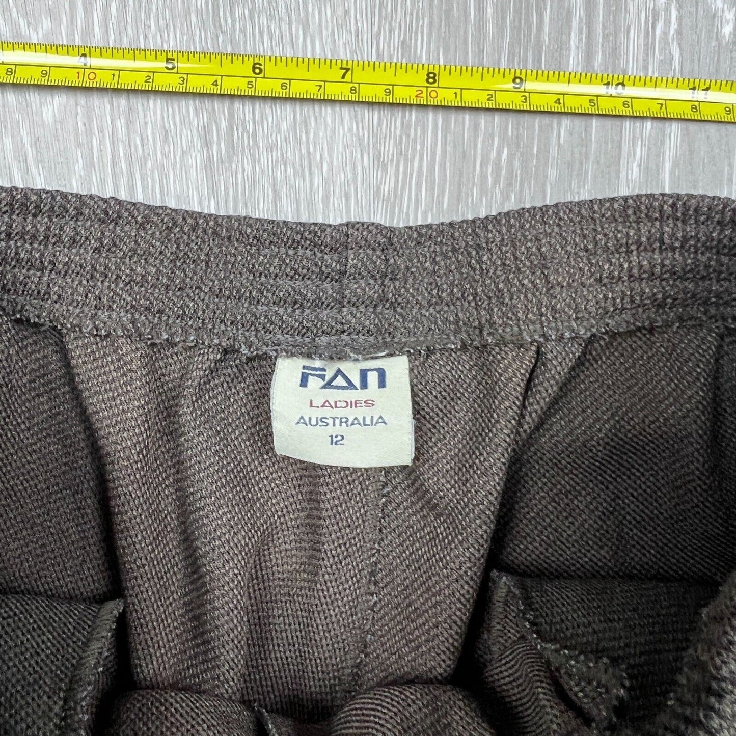 Fan Ladies Australia Womens Cropped Brown Pants Size 12