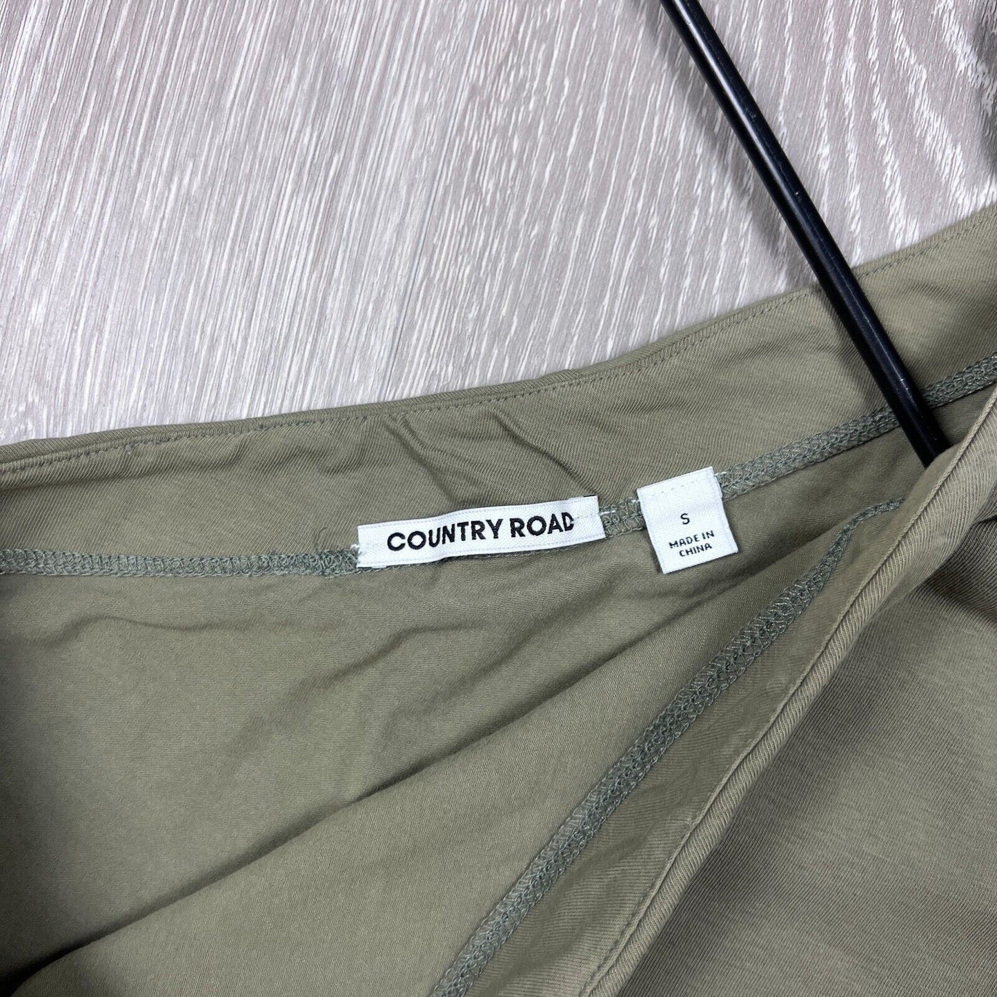 Country Road Womens Khaki Asymmetrical Dress Size Small