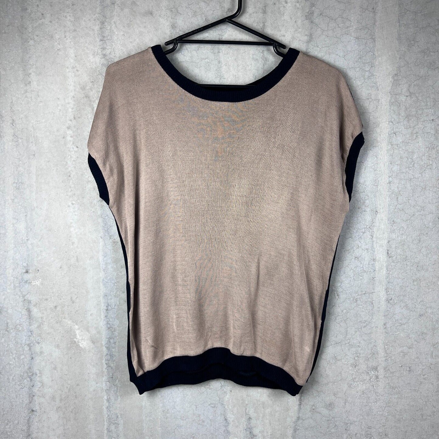 Fendi Womens Sleeveless Black Knitted Top Size M
