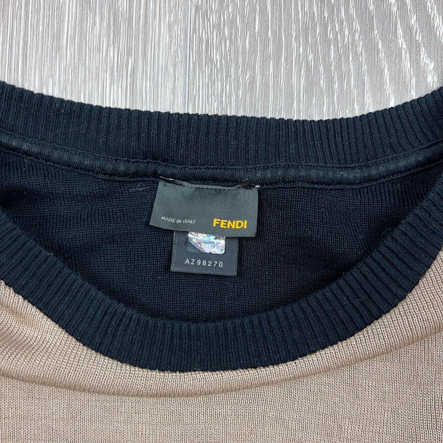 Fendi Womens Sleeveless Black Knitted Top Size M