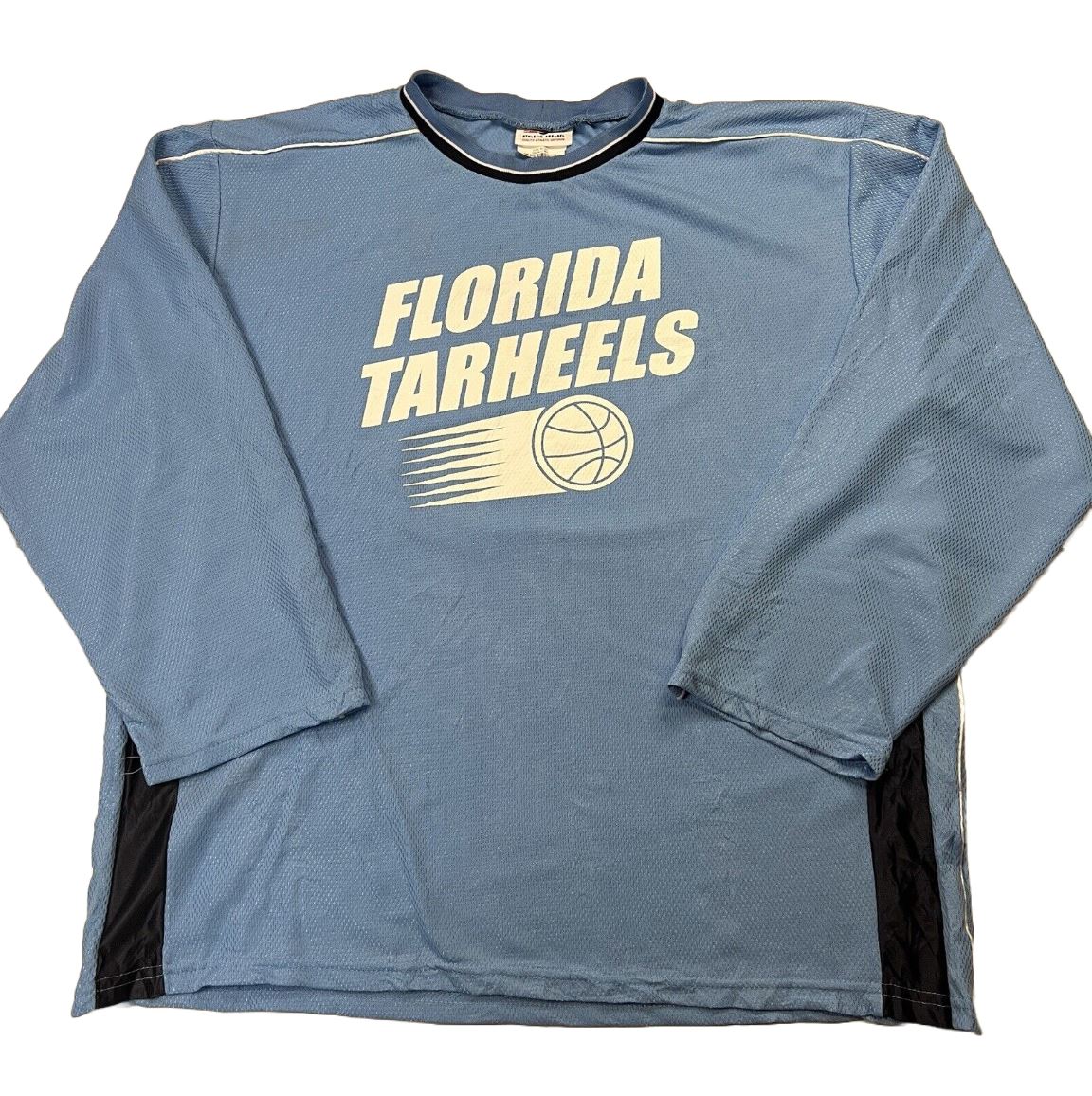 Athletic Apparel Florida Tarheels Basketball Shirt Long Sleeve Size 2XL