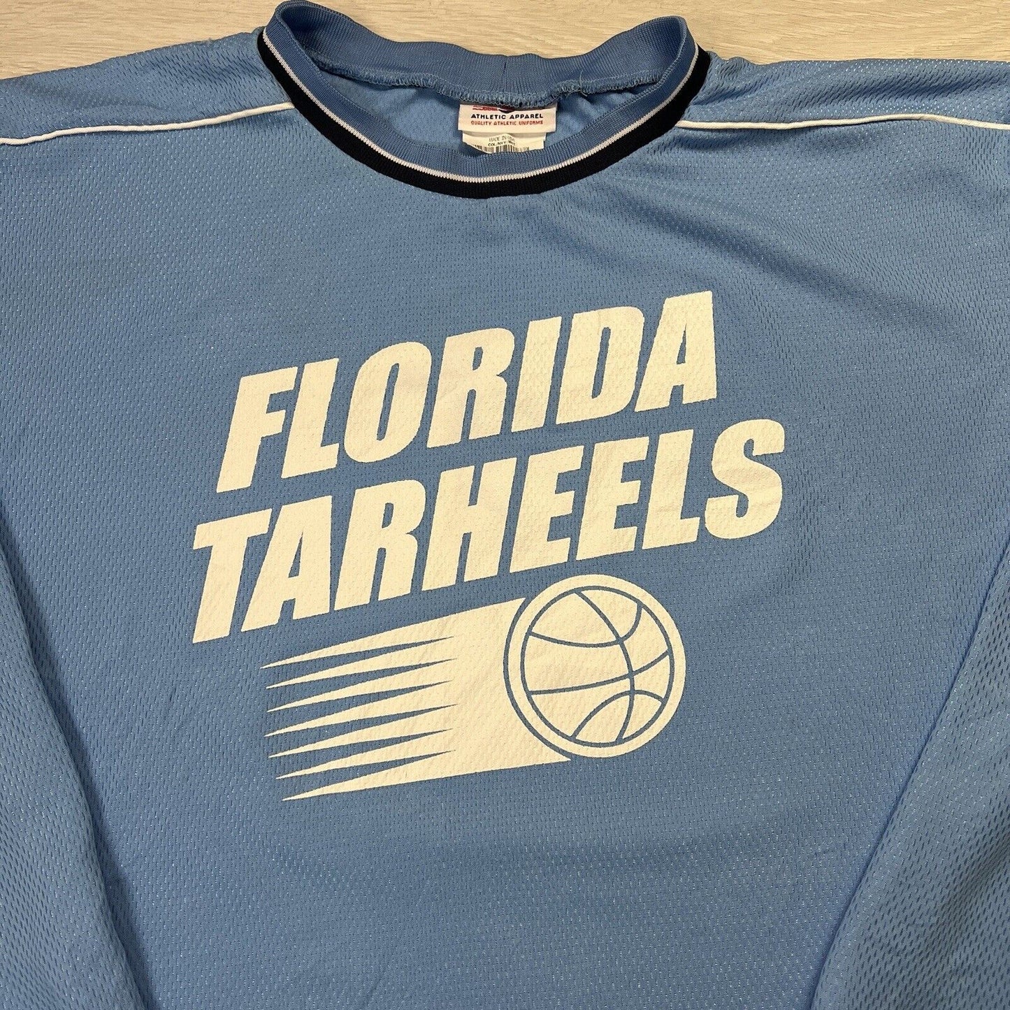 Athletic Apparel Florida Tarheels Basketball Shirt Long Sleeve Size 2XL
