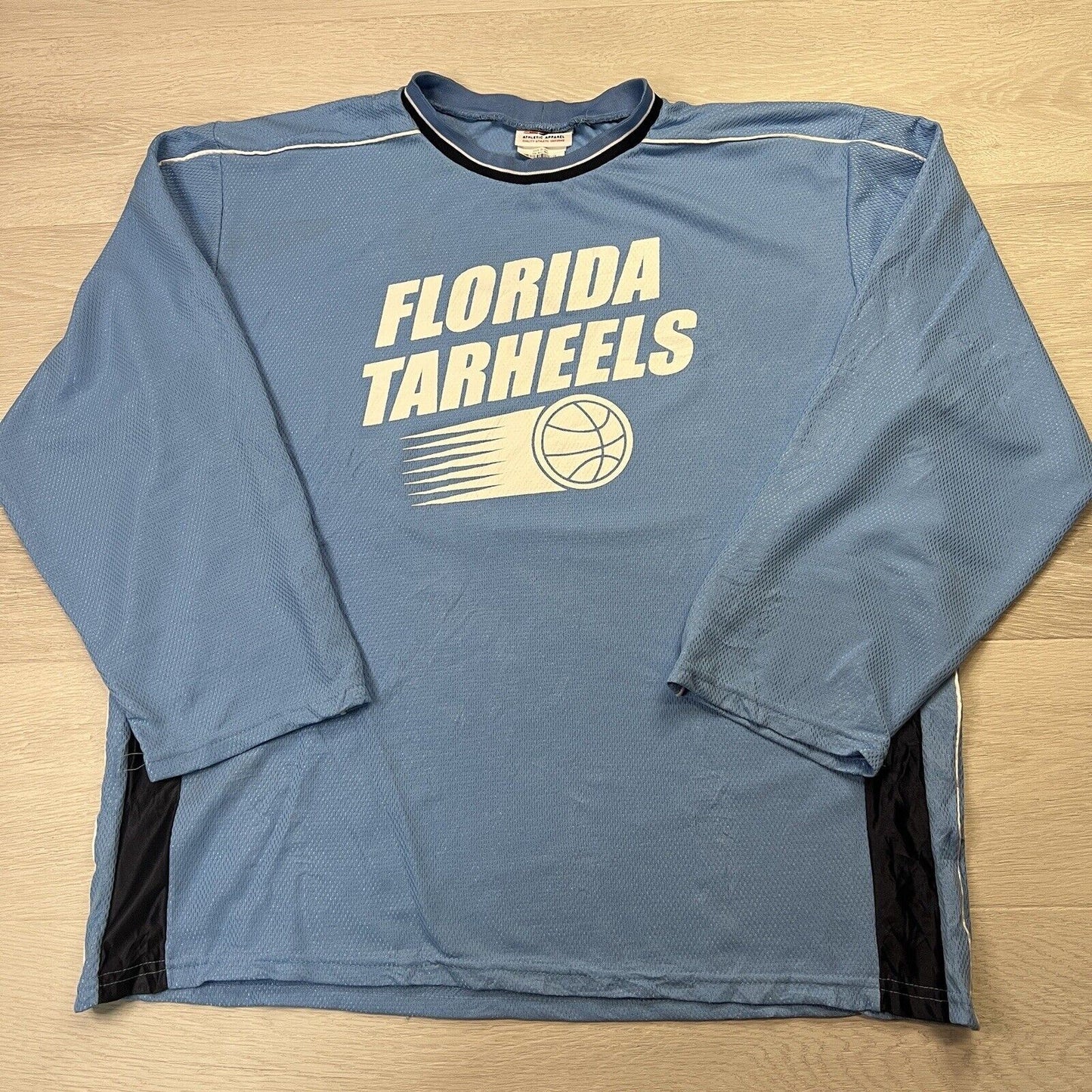 Athletic Apparel Florida Tarheels Basketball Shirt Long Sleeve Size 2XL