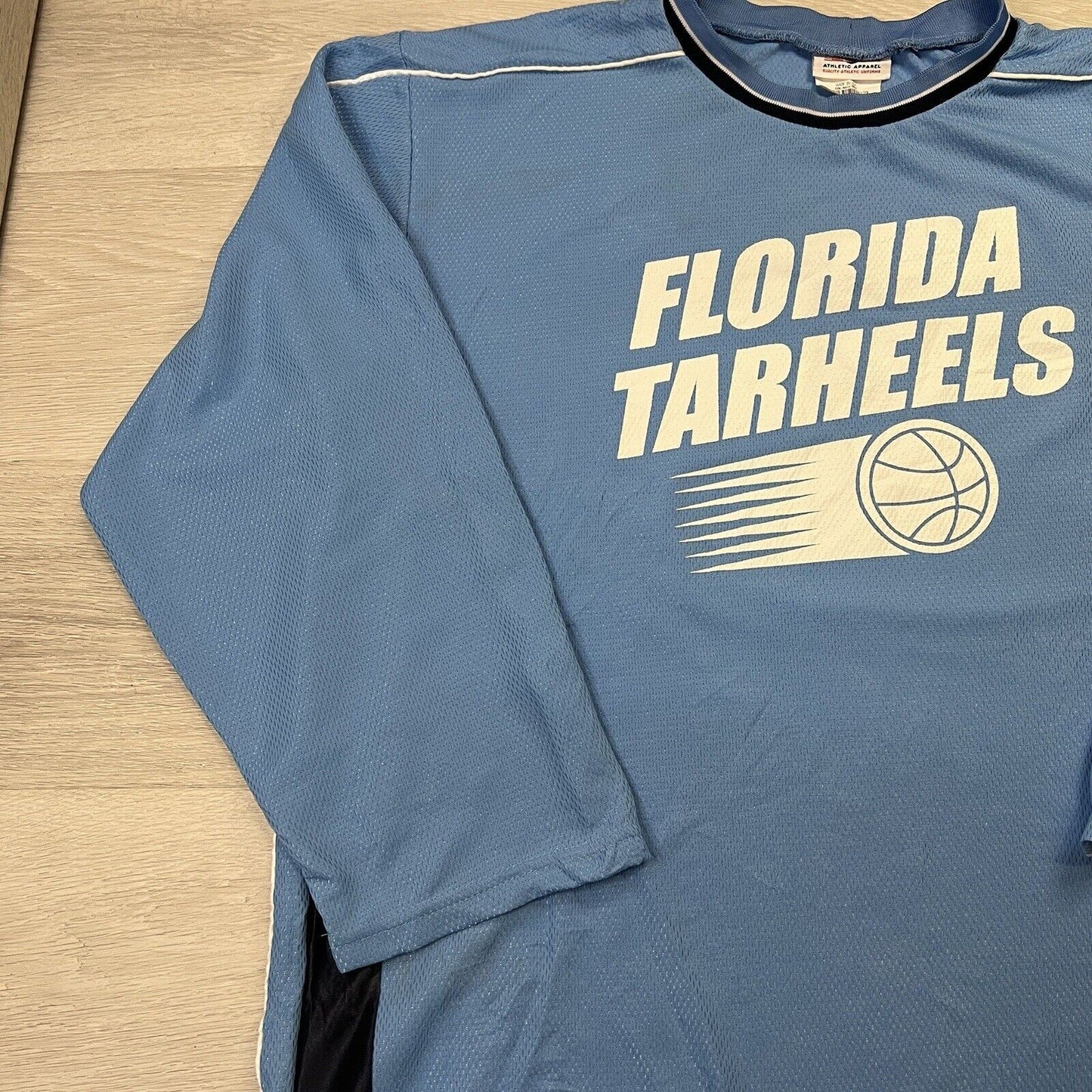 Athletic Apparel Florida Tarheels Basketball Shirt Long Sleeve Size 2XL