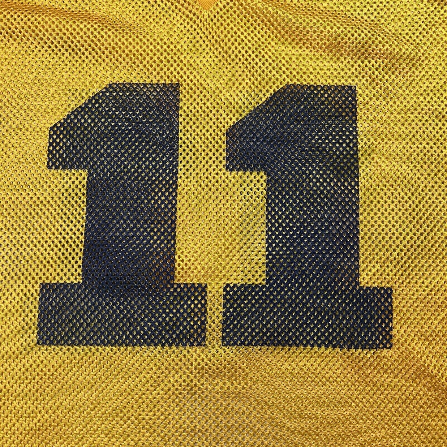 VKM Yellow Mesh Cropped Gridirion Jersey Size S-M