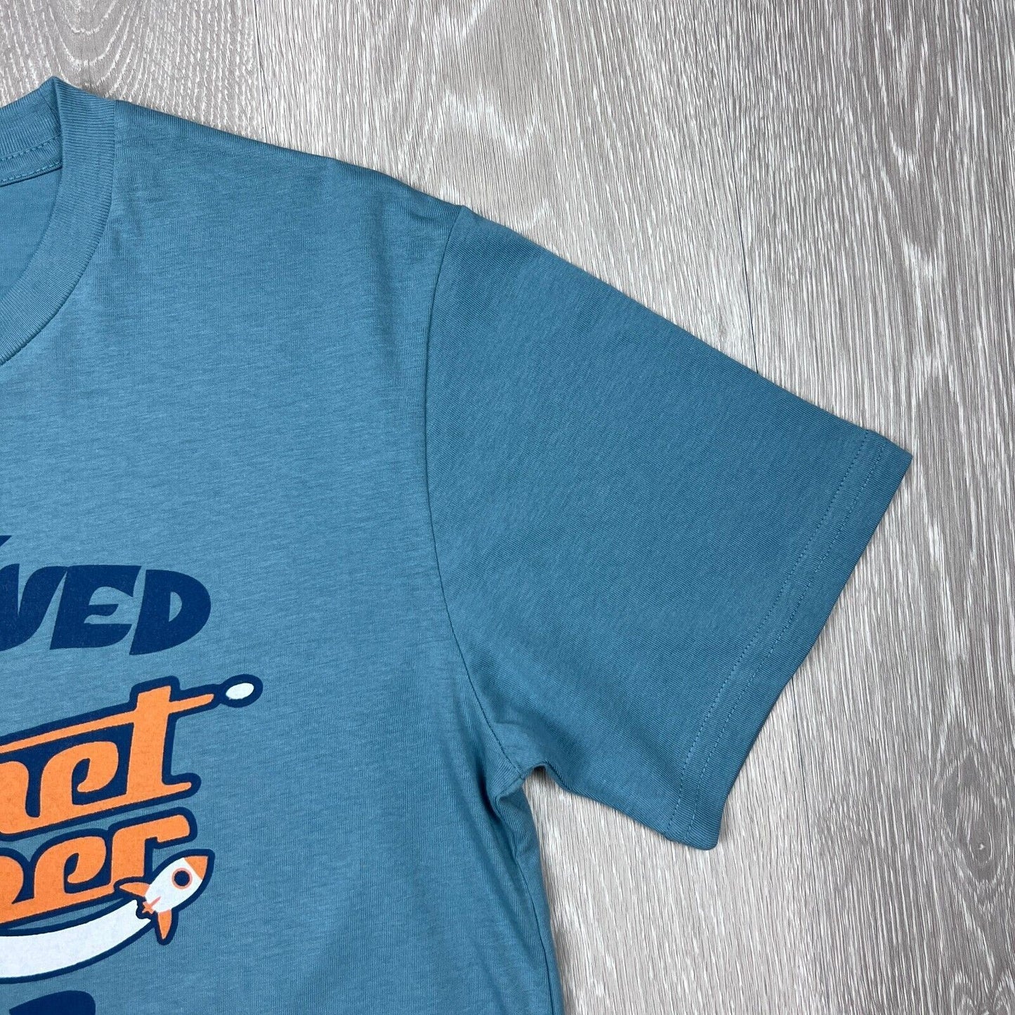 I Survived Planet Chopper Mens Blue T-Shirt Size Small