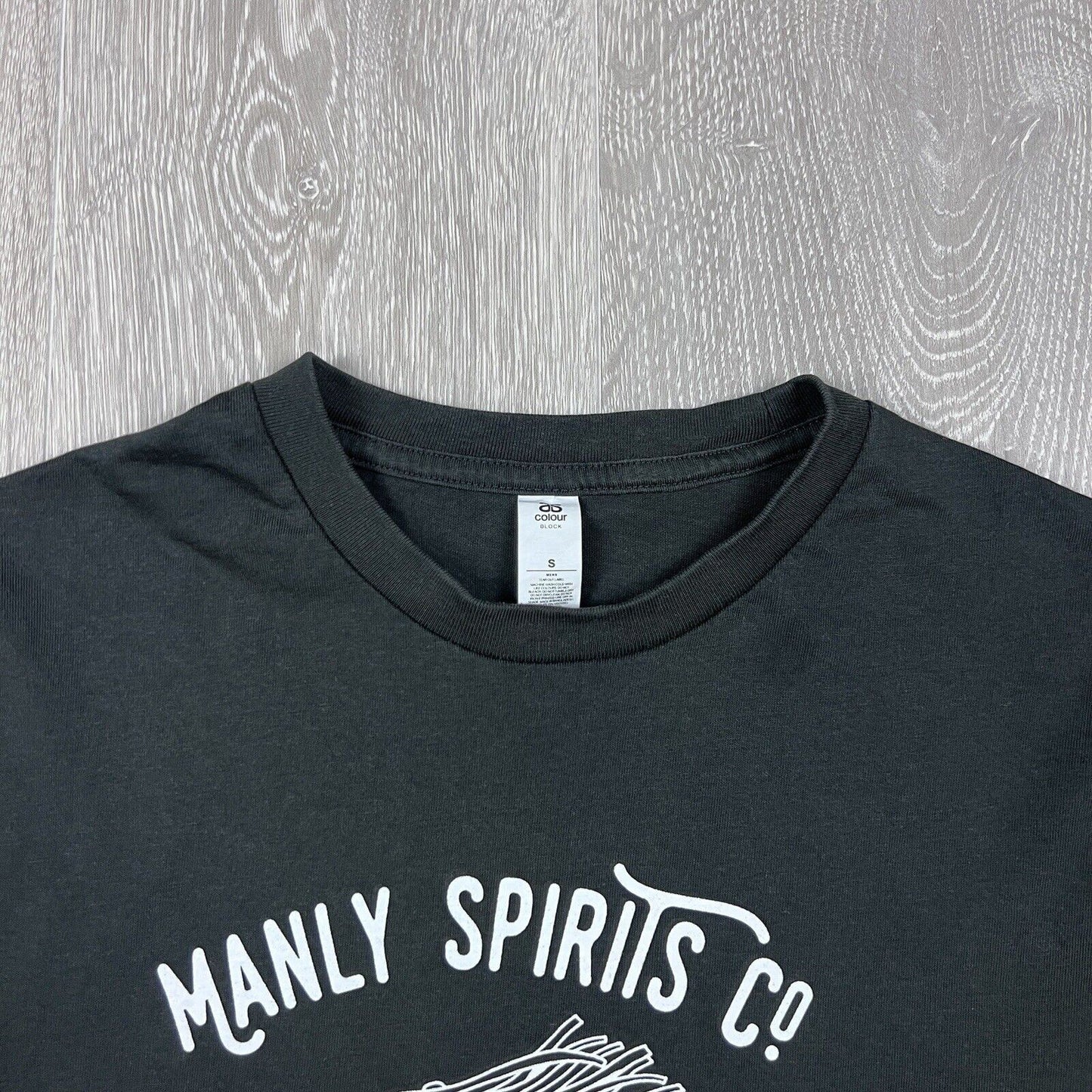 Manly Spirits Co. Unisex Charcoal T-Shirt Size Small
