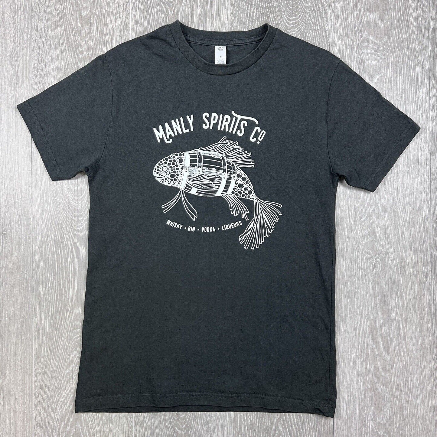 Manly Spirits Co. Unisex Charcoal T-Shirt Size Small