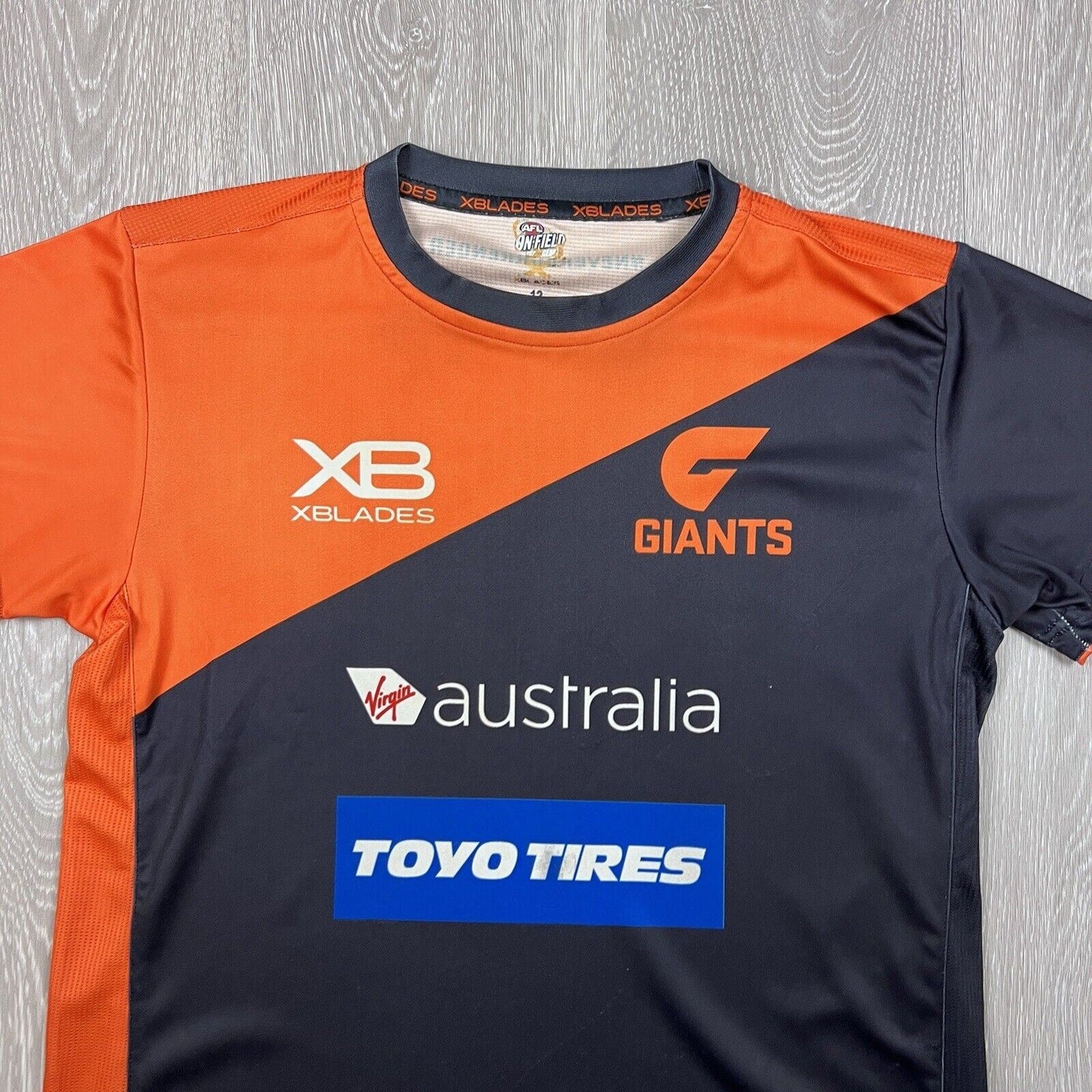 X-Blades AFL On-Field Greater Western Sydney Youth Training Shirt Size 12 Years