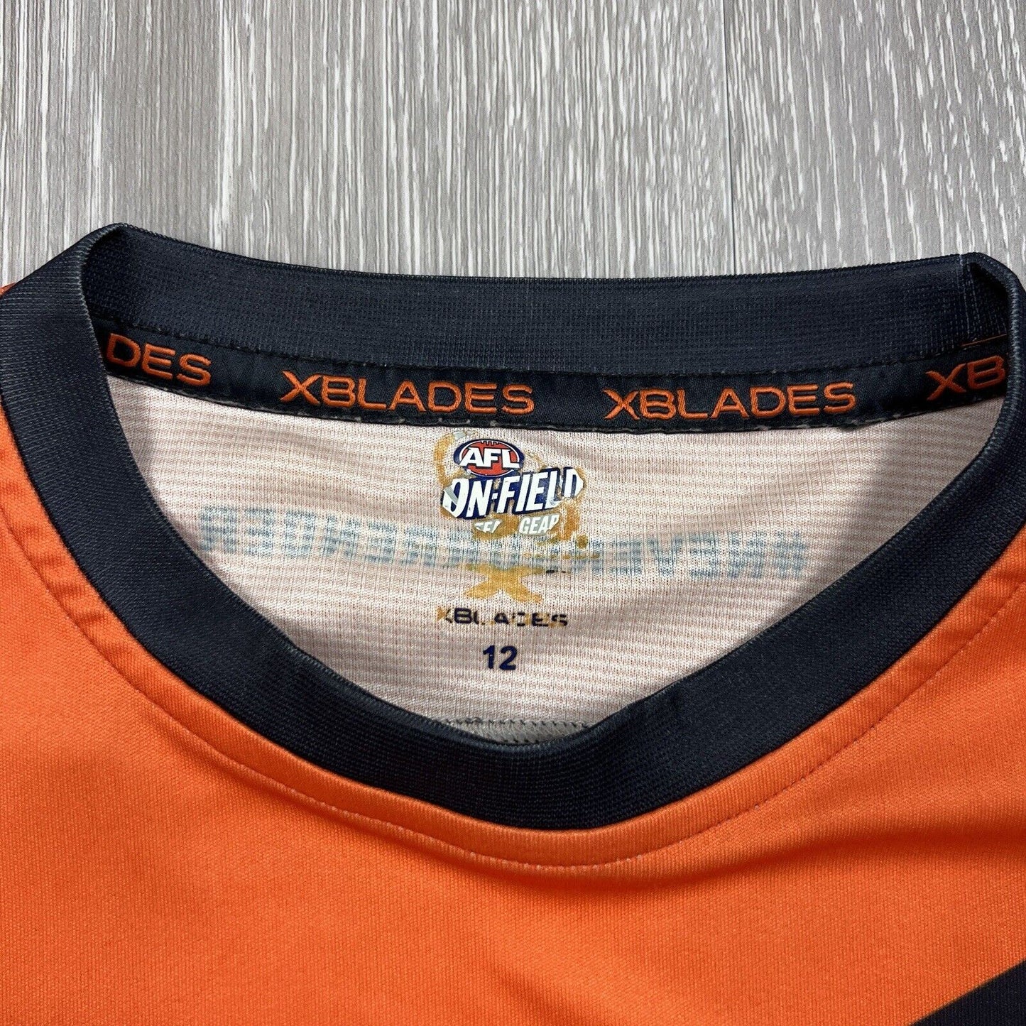 X-Blades AFL On-Field Greater Western Sydney Youth Training Shirt Size 12 Years