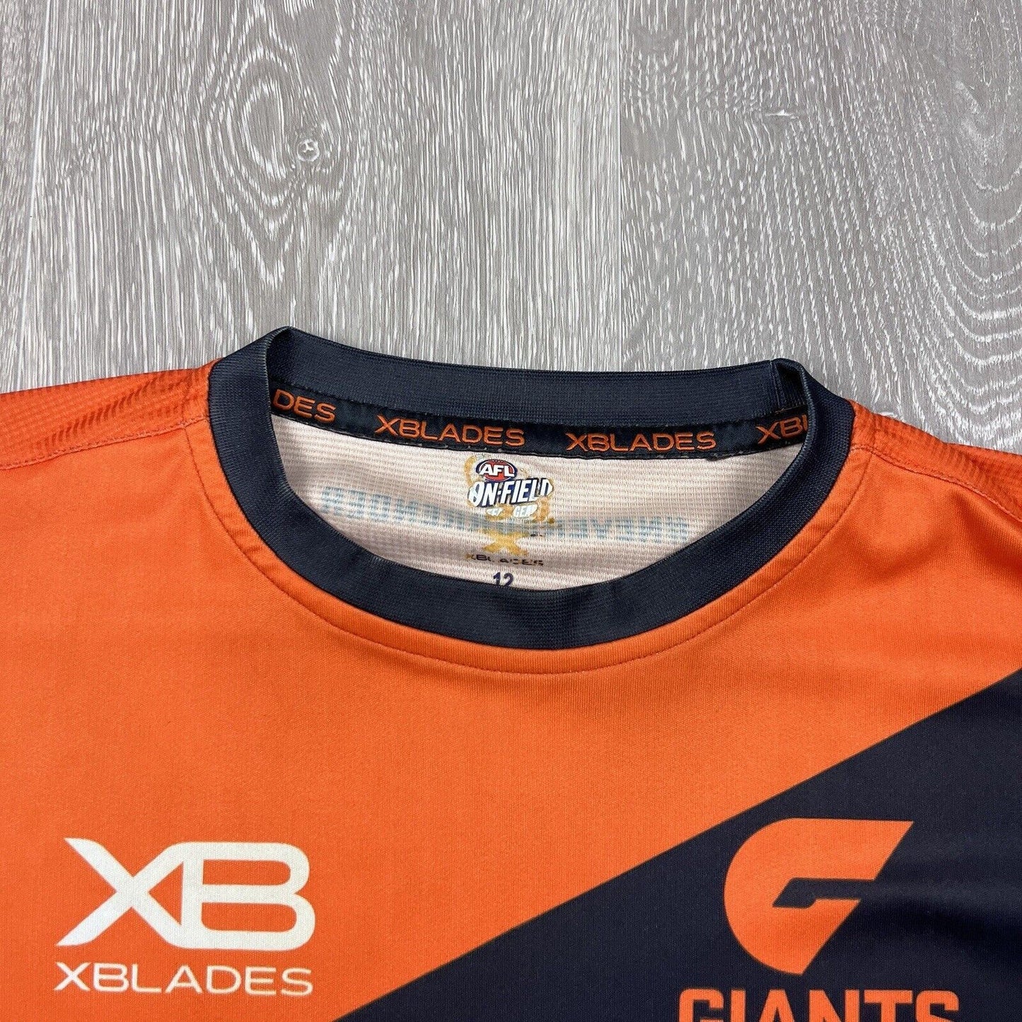 X-Blades AFL On-Field Greater Western Sydney Youth Training Shirt Size 12 Years