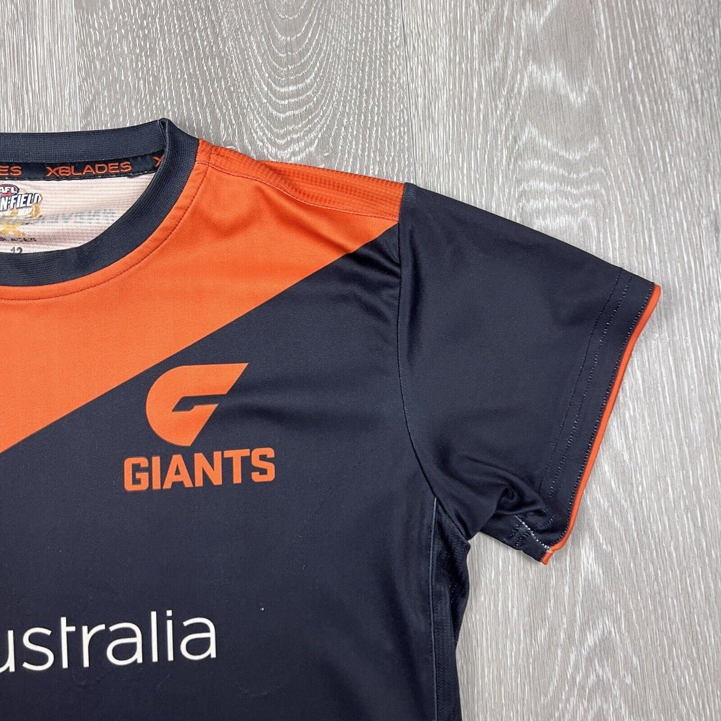 X-Blades AFL On-Field Greater Western Sydney Youth Training Shirt Size 12 Years