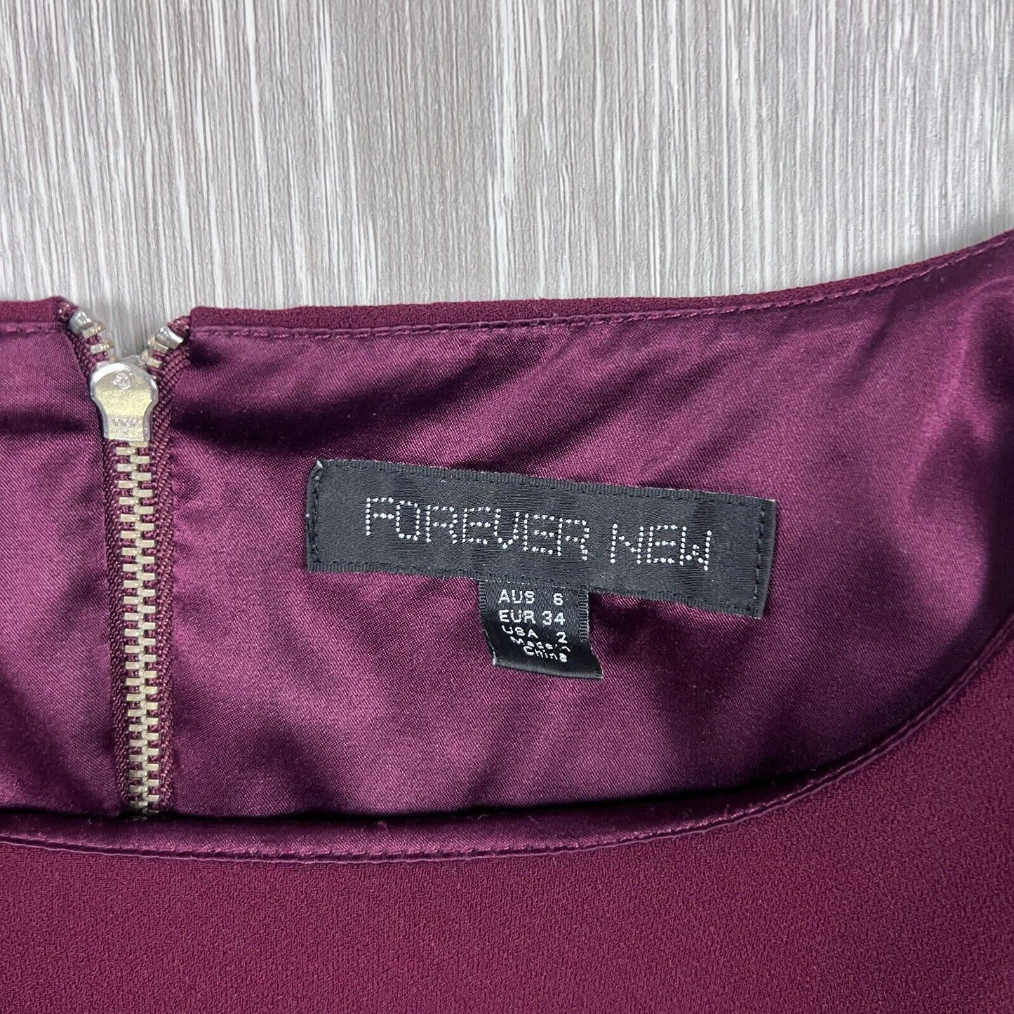 Forever New Womens Maroon Dress Size 6