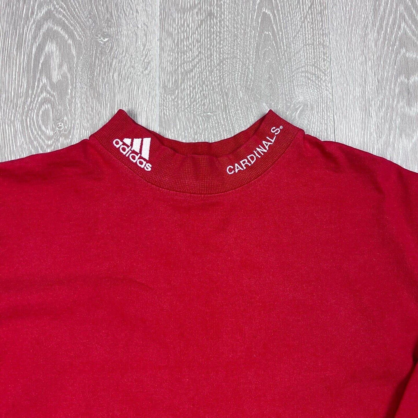 adidas Cardinals Mens Red Long Sleeve T-Shirt Size Medium