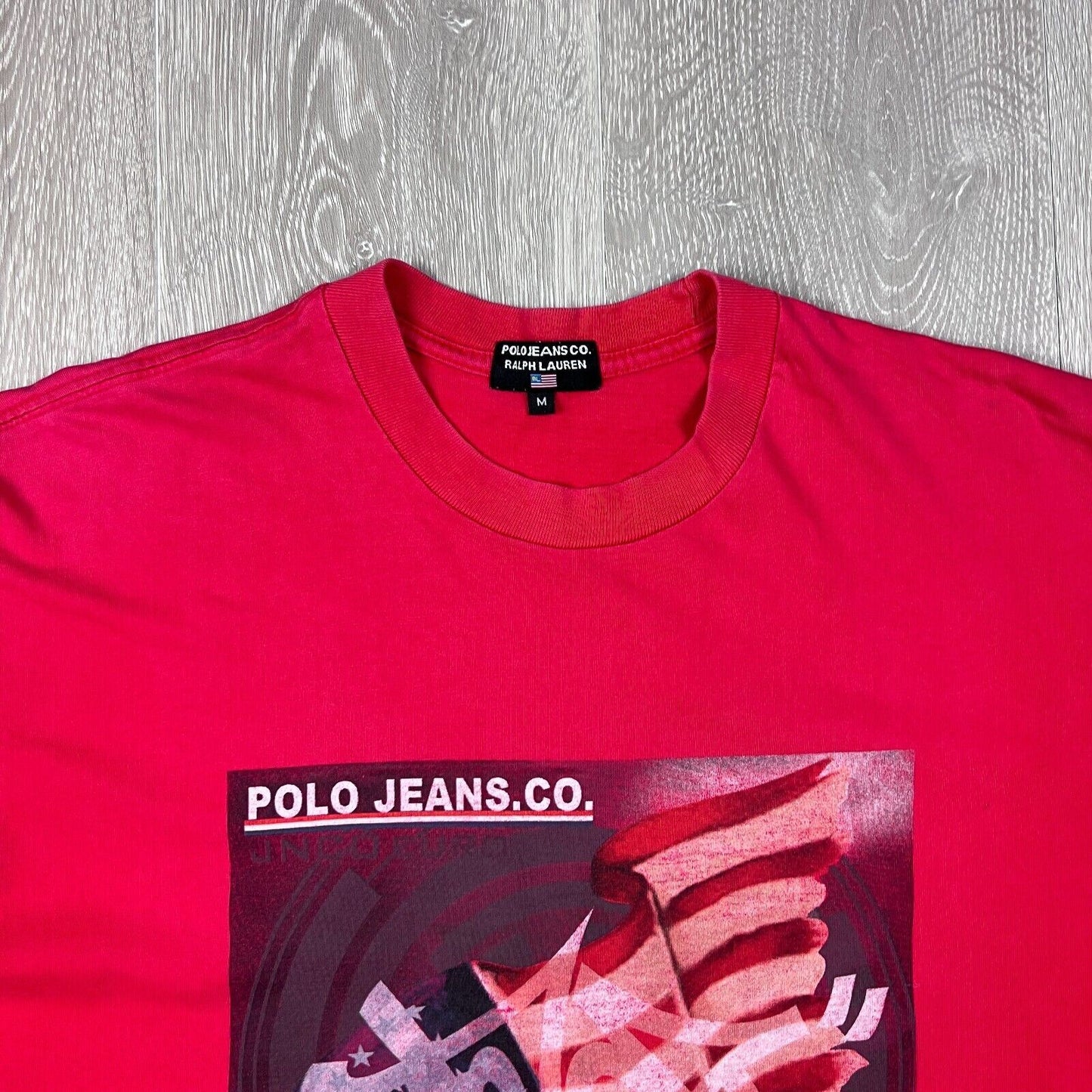 Polo Jeans Co Ralph Lauren Mens Red T-Shirt Size Medium