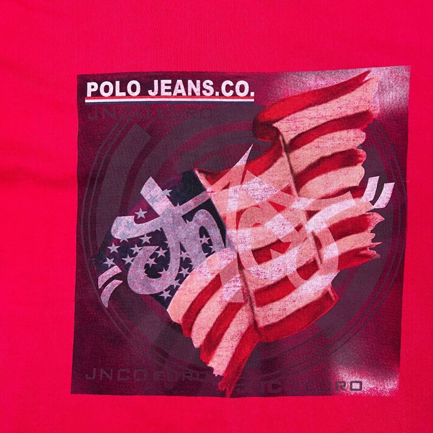 Polo Jeans Co Ralph Lauren Mens Red T-Shirt Size Medium