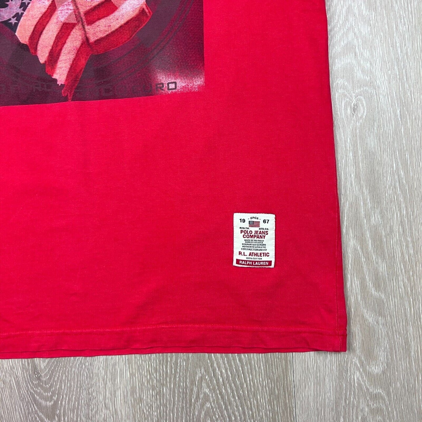 Polo Jeans Co Ralph Lauren Mens Red T-Shirt Size Medium