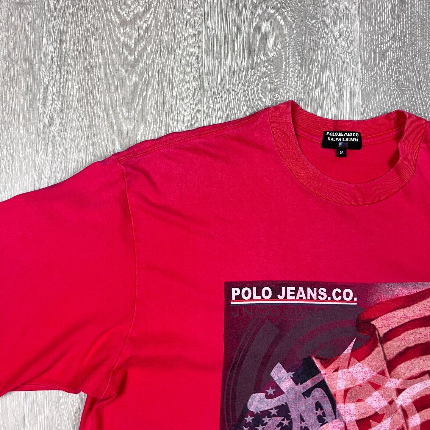 Polo Jeans Co Ralph Lauren Mens Red T-Shirt Size Medium