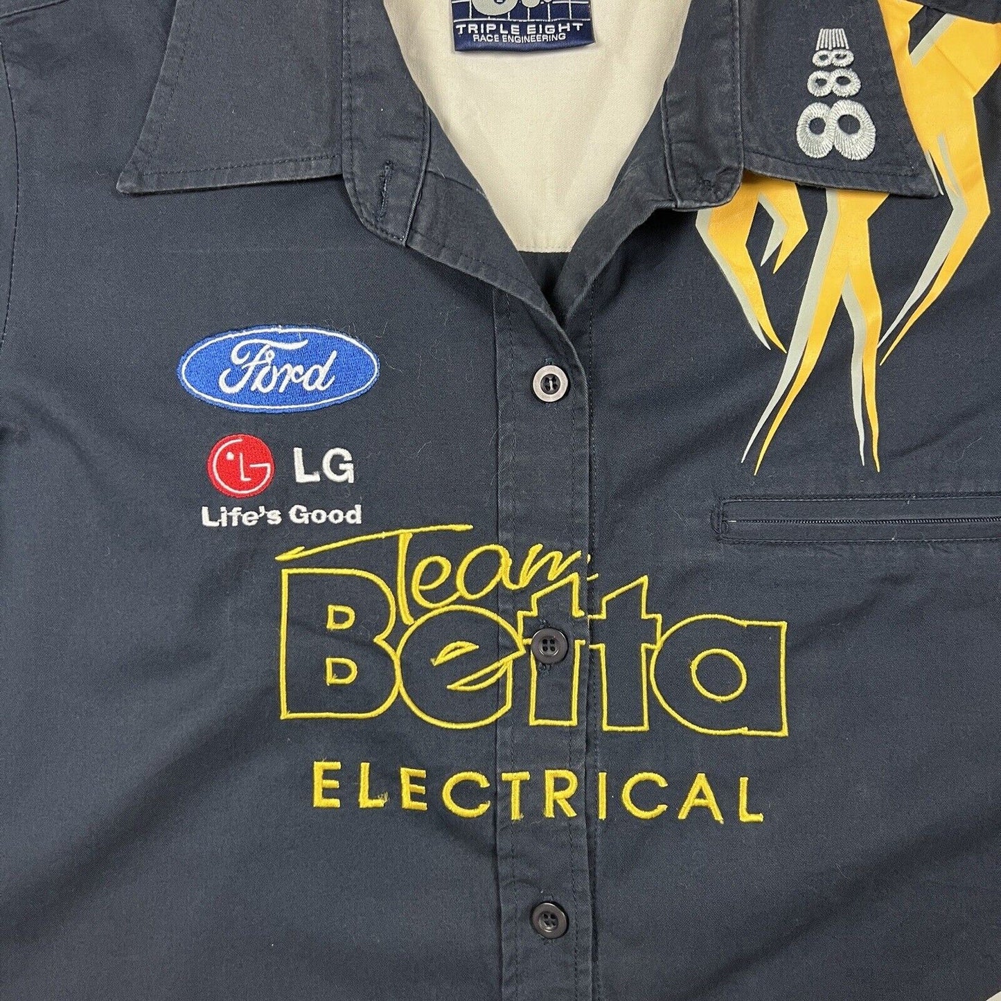 Triple Eight Team Betta Electrical Ford Womens Button Up Shirt Size M