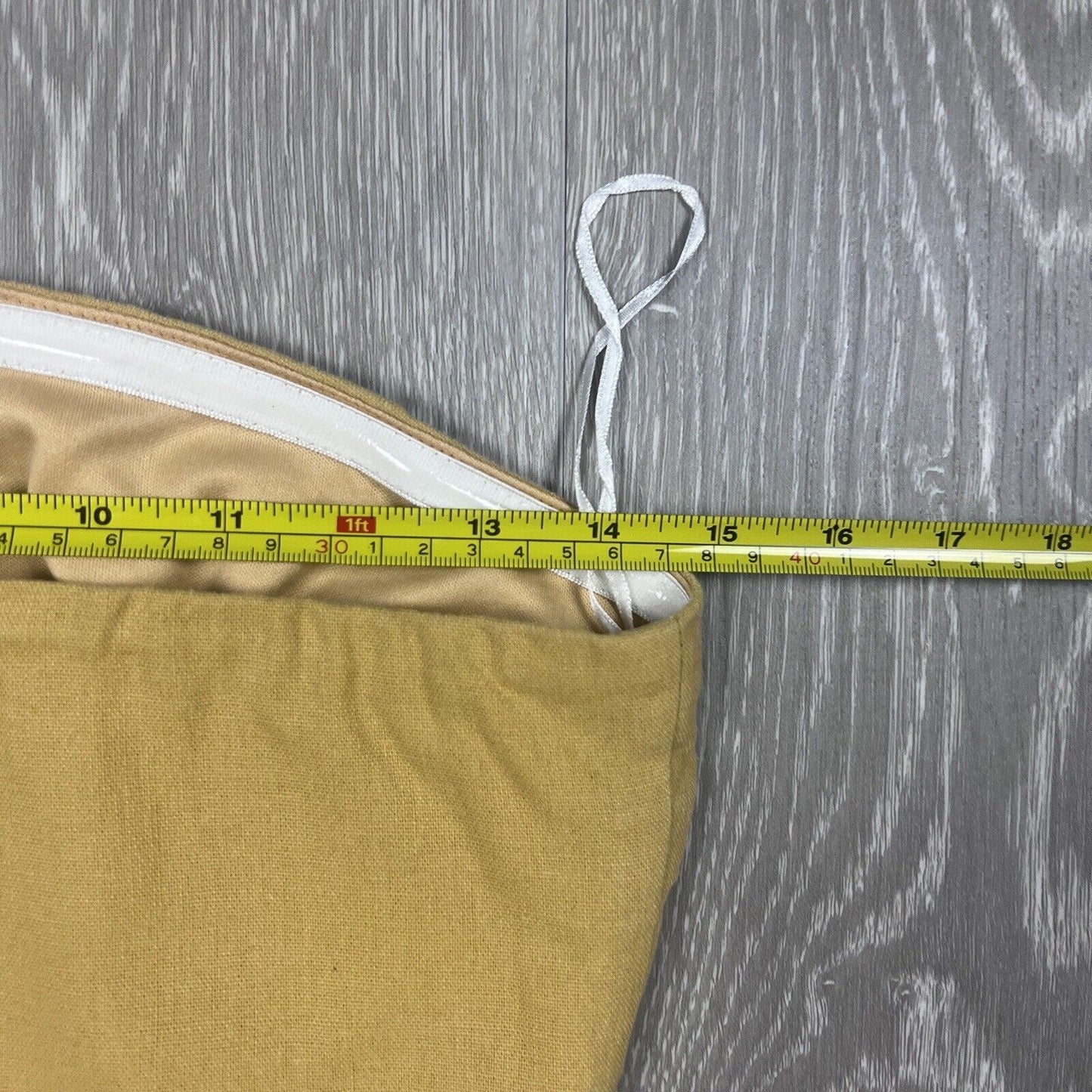 Luvalot Womens Strapless Front Tie Yellow Top Size 10