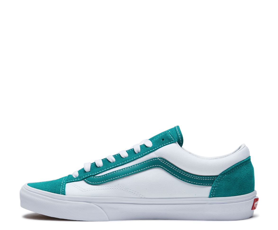 VANS Style 36 Classic Sport Shoe White & Green Size US 9 Mens / US 10.5 Womens
