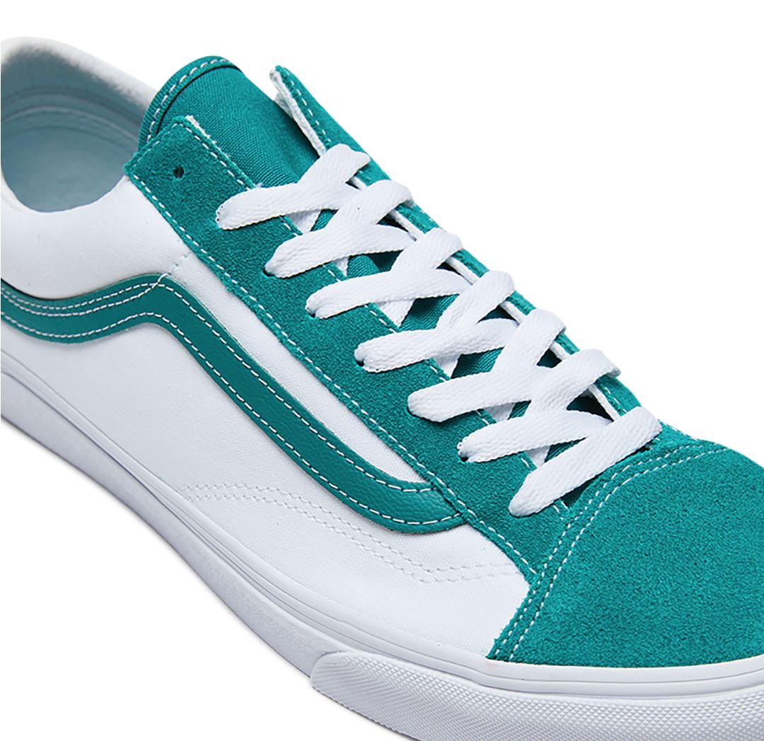 VANS Style 36 Classic Sport Shoe White & Green Size US 9 Mens / US 10.5 Womens