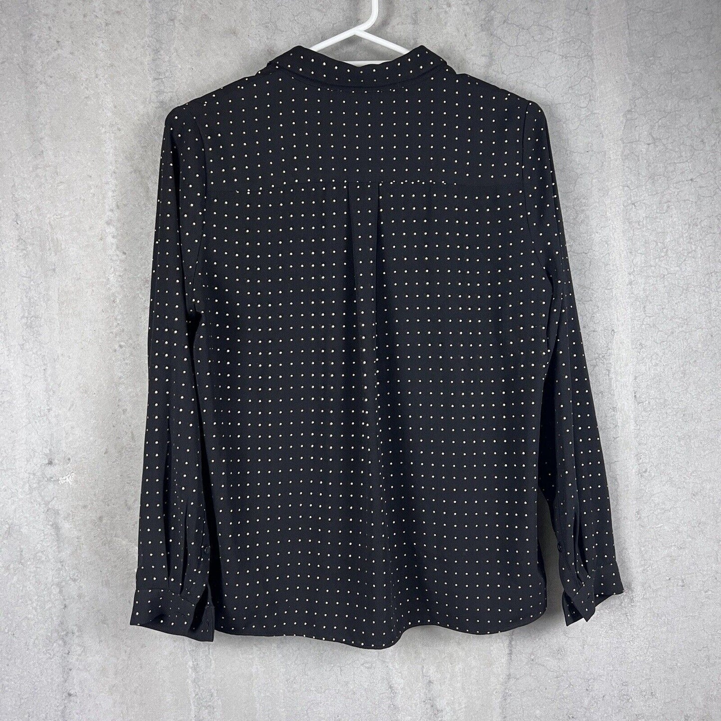 Tokito Womens Black Long Sleeve Button Up Shirt Size 10