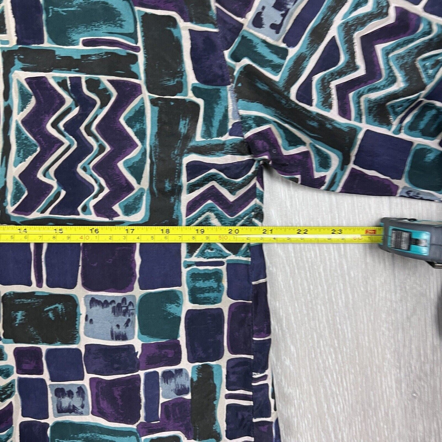 Jonathan Martin Vintage Womens Silk Long Sleeve Button Up Shirt Size Small