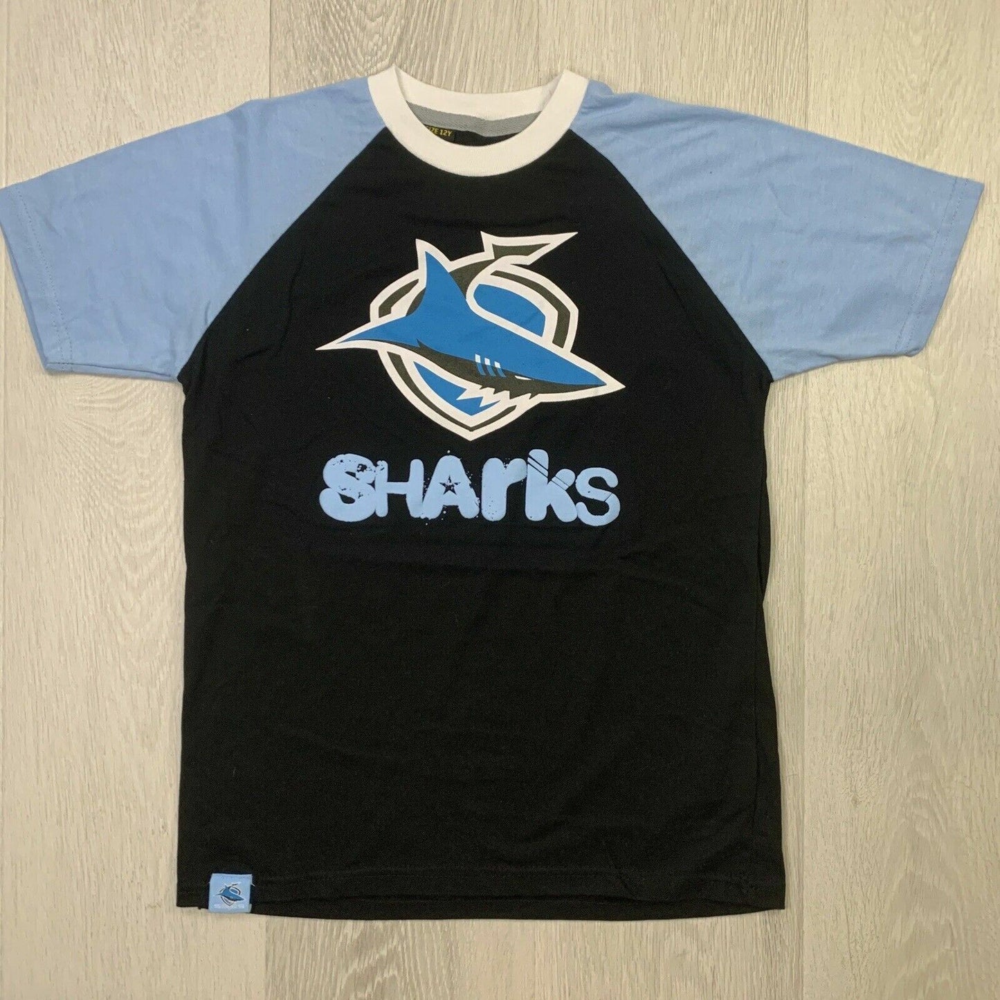 Classic NRL Supporter Cronulla Sharks Boys T-Shirt Size 12 Years