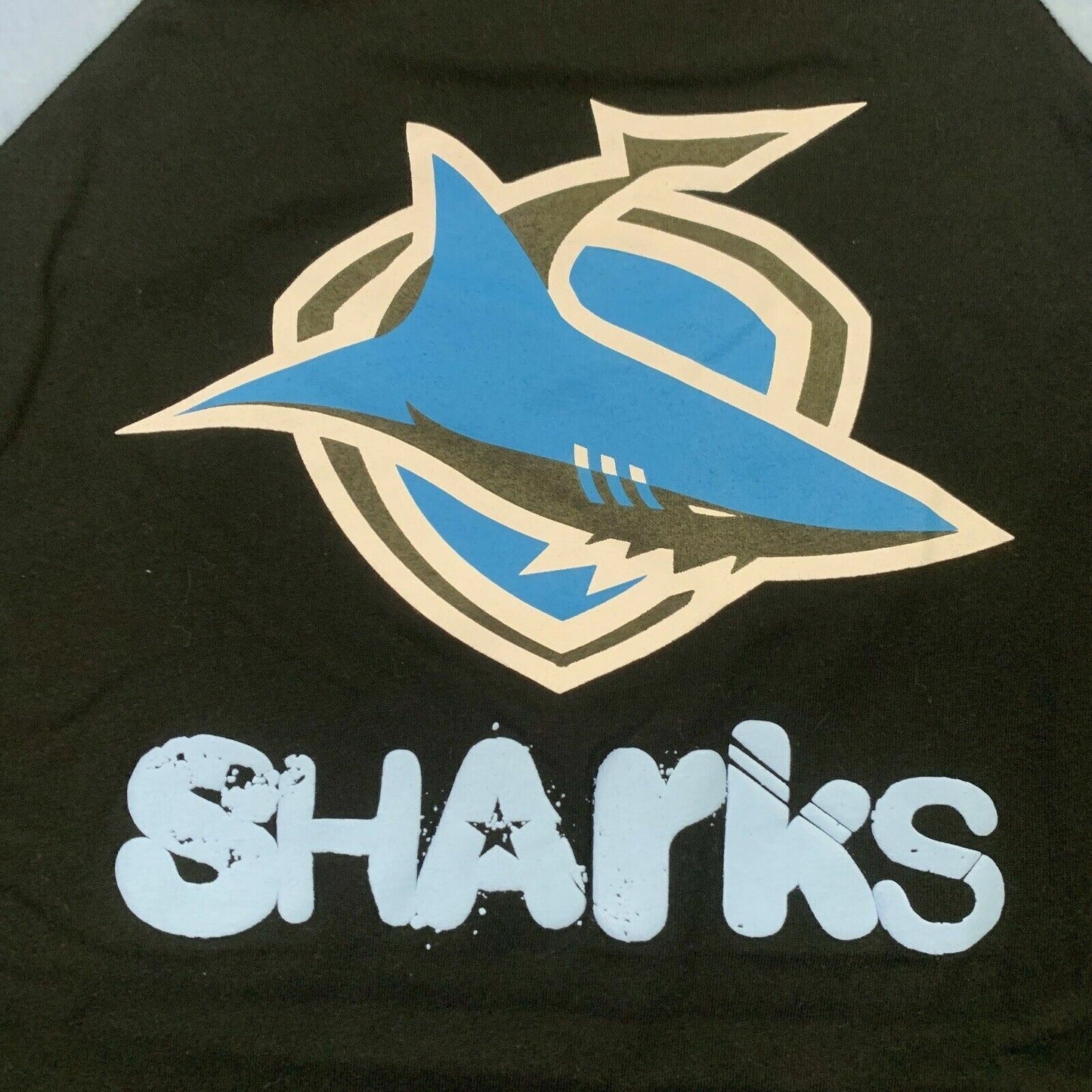 Classic NRL Supporter Cronulla Sharks Boys T-Shirt Size 12 Years