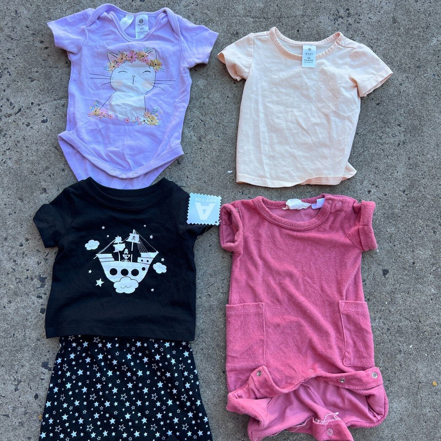 Baby Clothes Bundle for New Born 3-6 Months (Size 00) - 5 Pieces