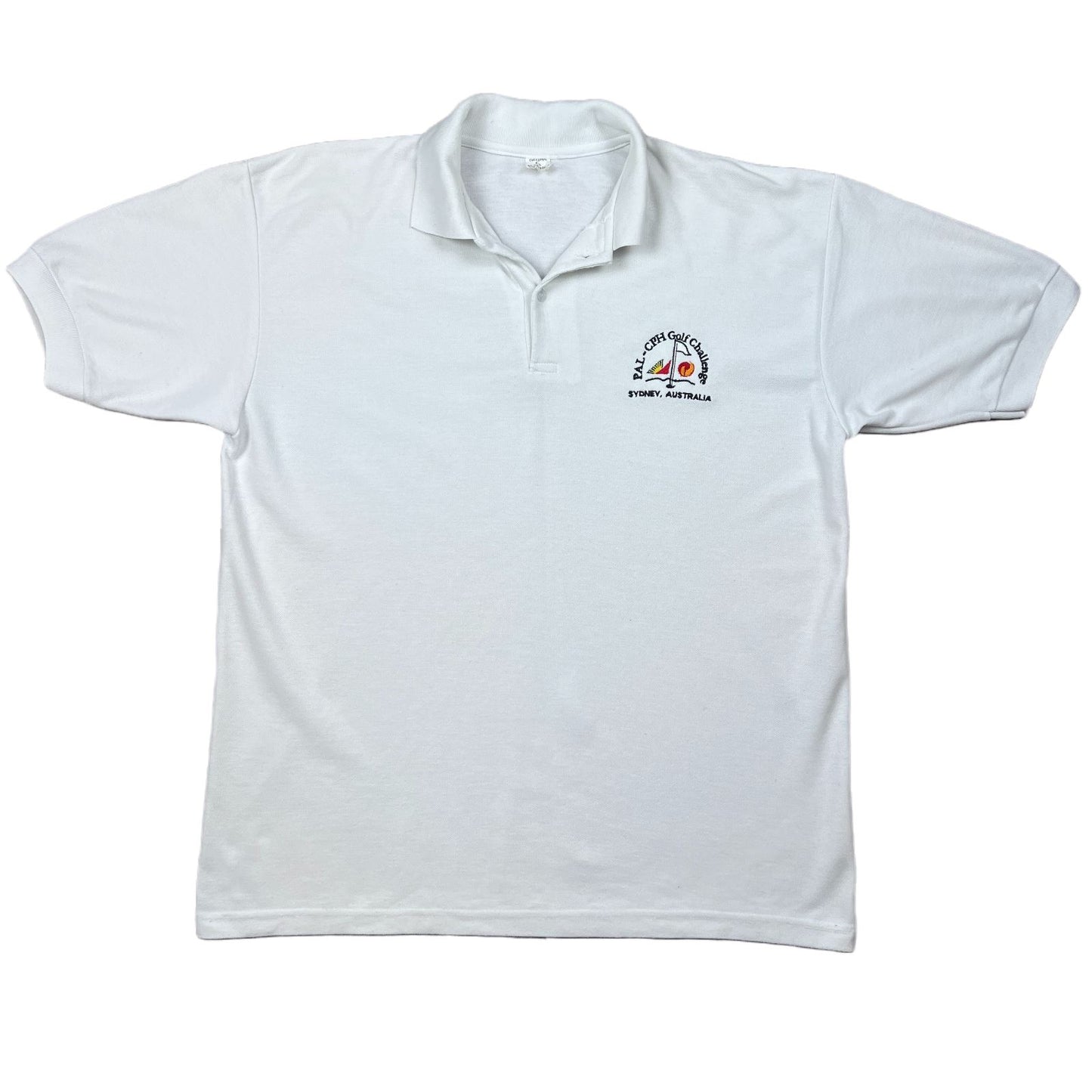 PAL CPH Golf Challenge Sydney Australia White Polo Shirt Size 2XL