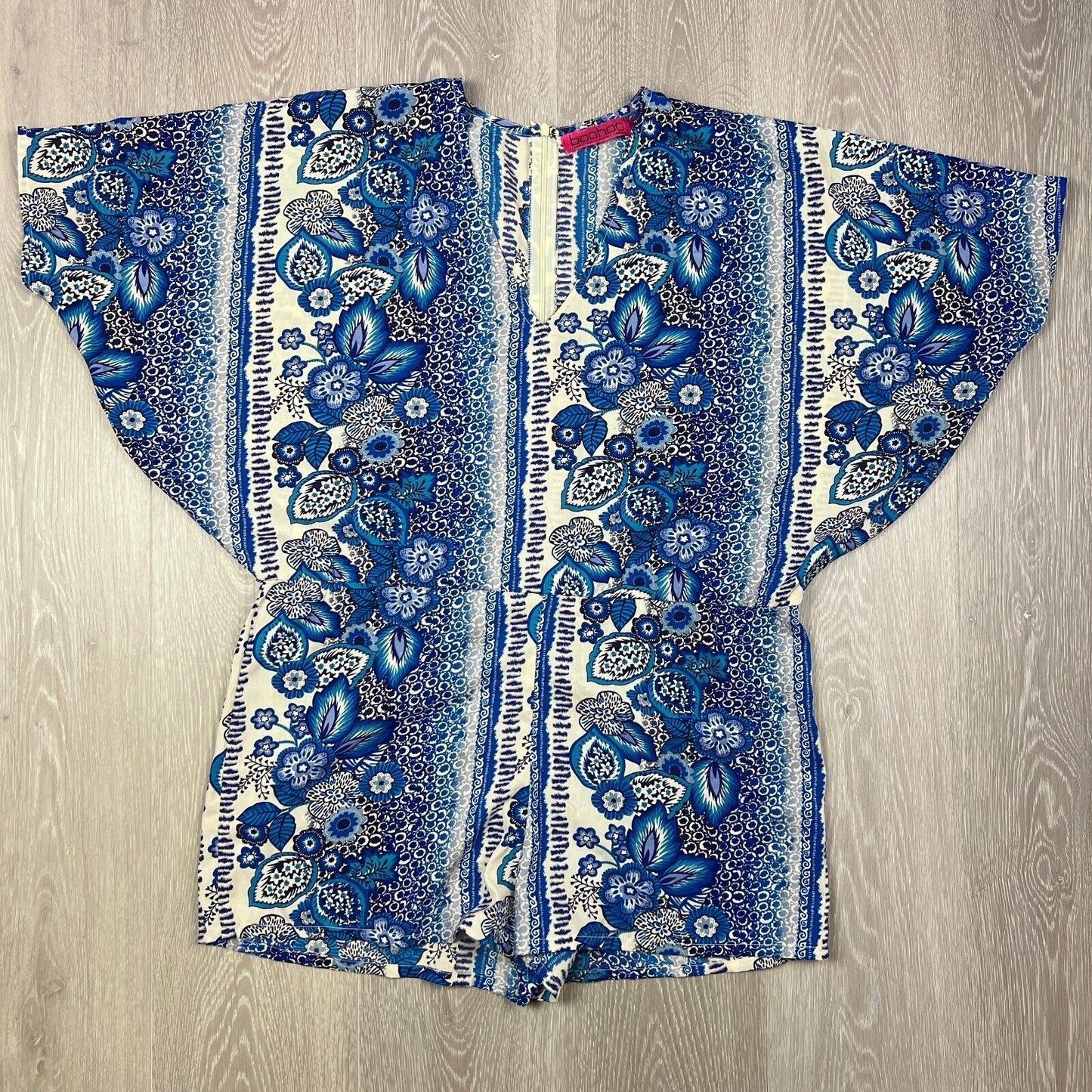 Boohoo Womens Blue playsuit Size 8