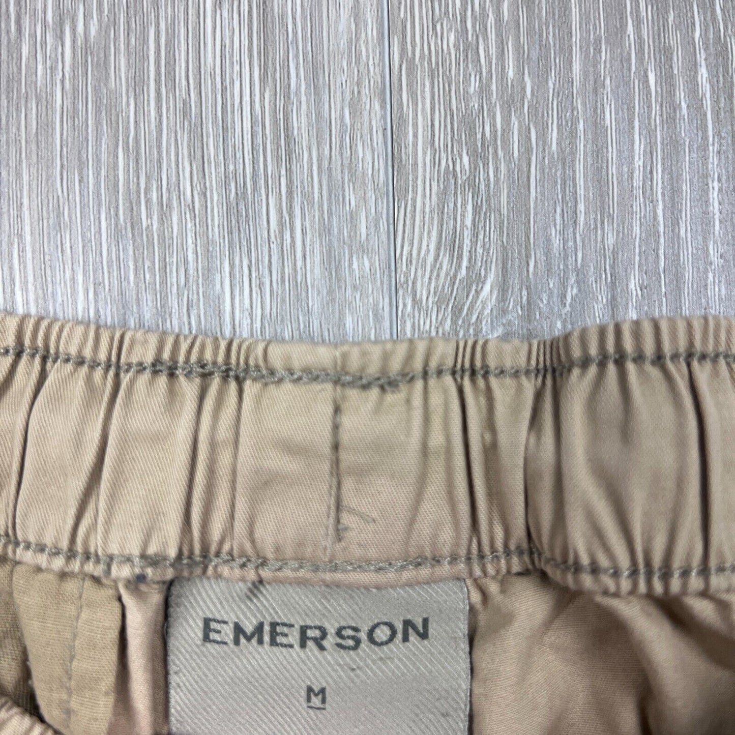 Emerson Mens Beige Cargo Shorts Size Medium