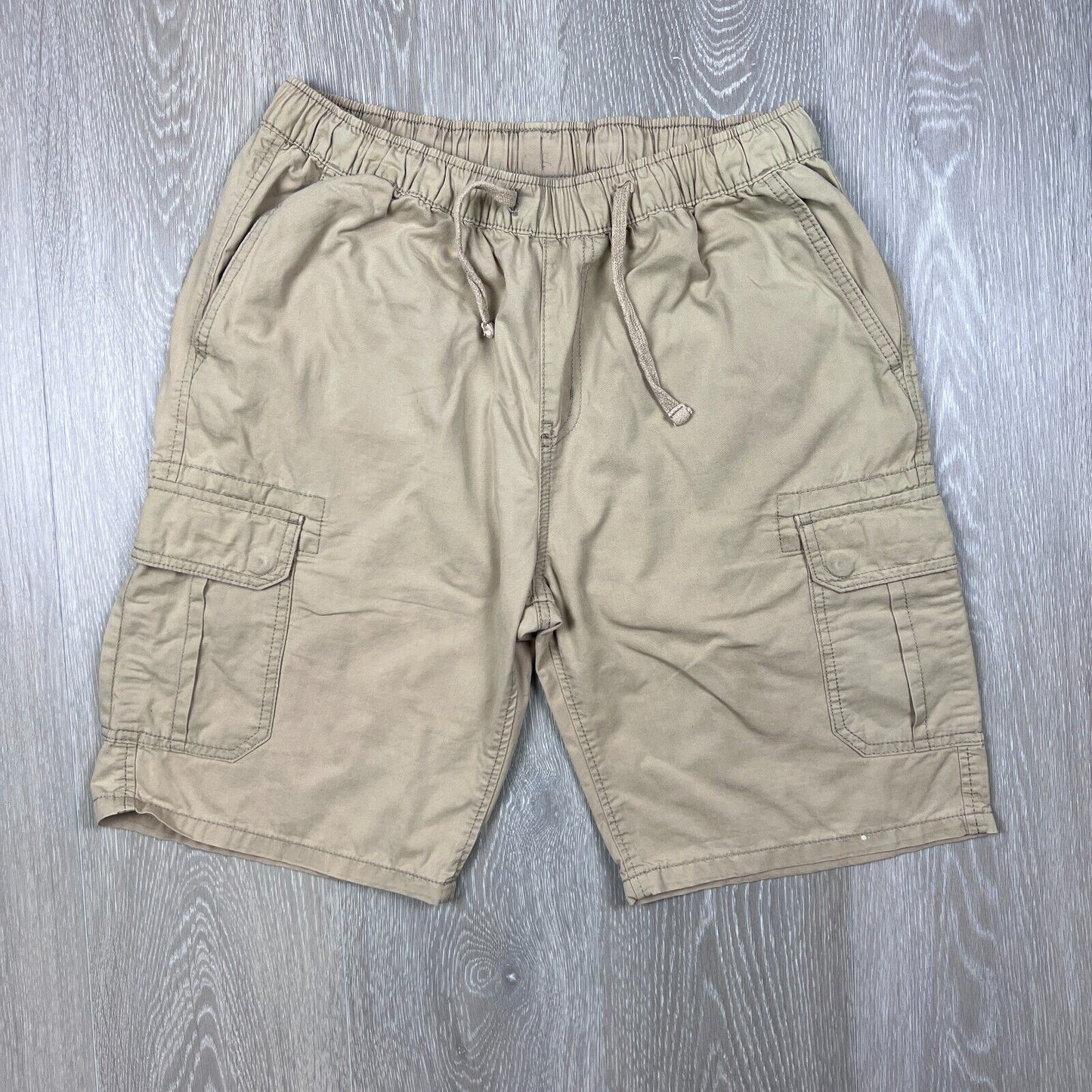 Emerson Mens Beige Cargo Shorts Size Medium