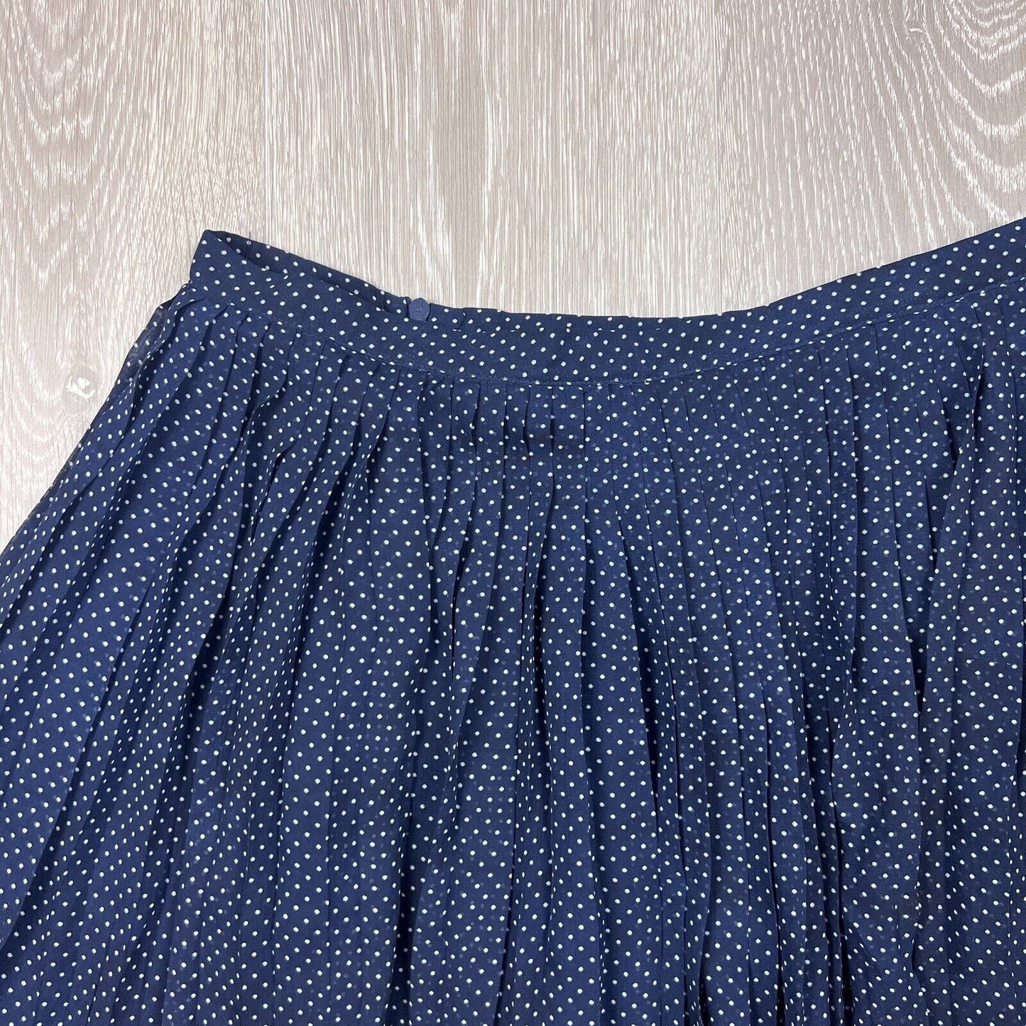 Atmos & Here Polka Dot Navy Skirt Size 12