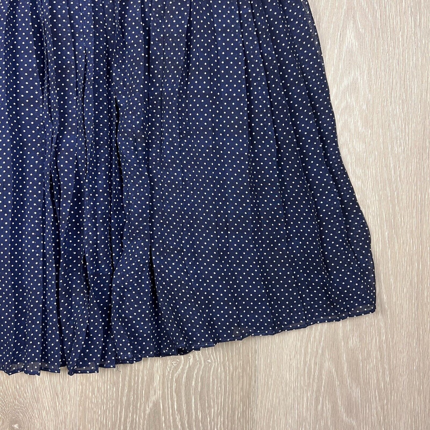 Atmos & Here Polka Dot Navy Skirt Size 12