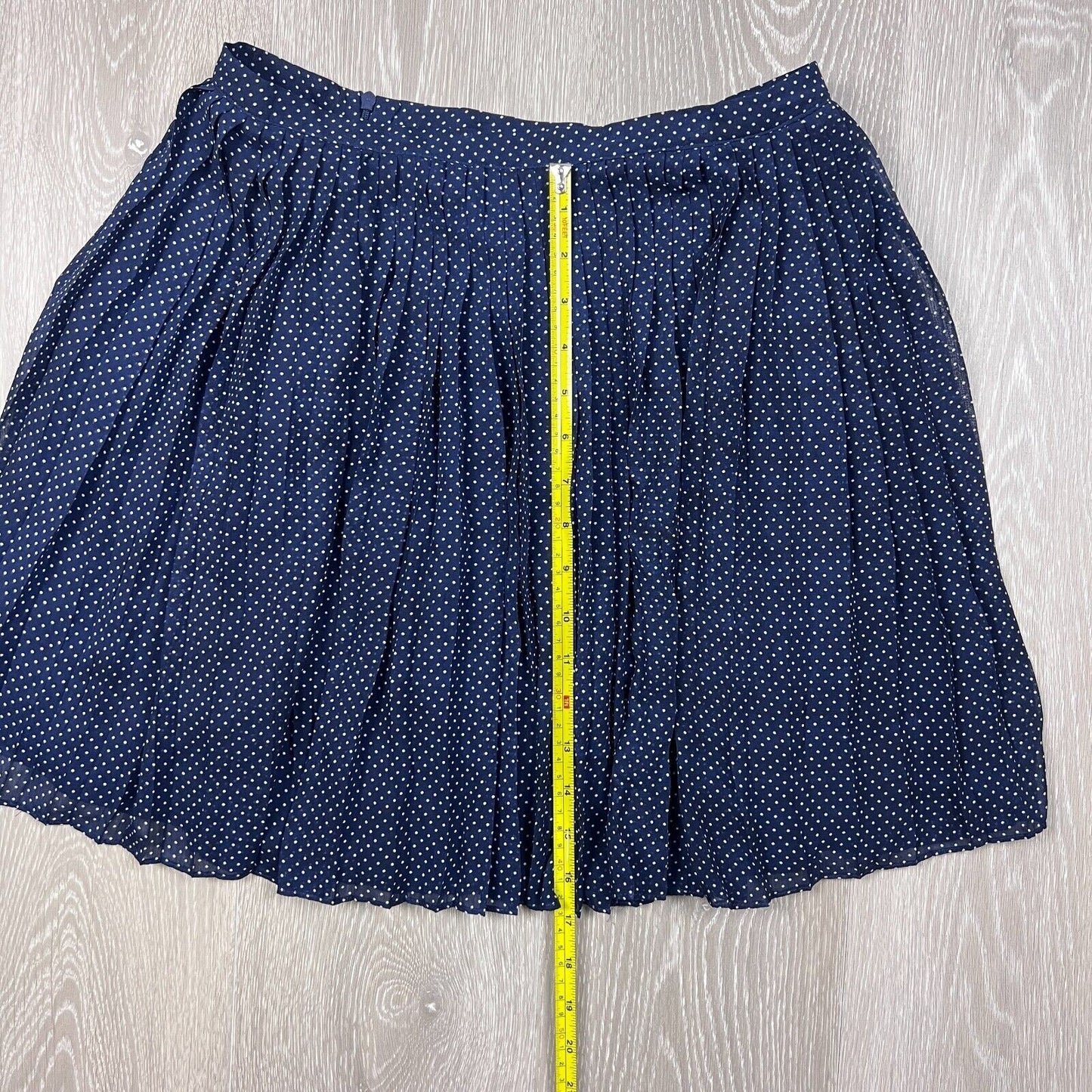 Atmos & Here Polka Dot Navy Skirt Size 12