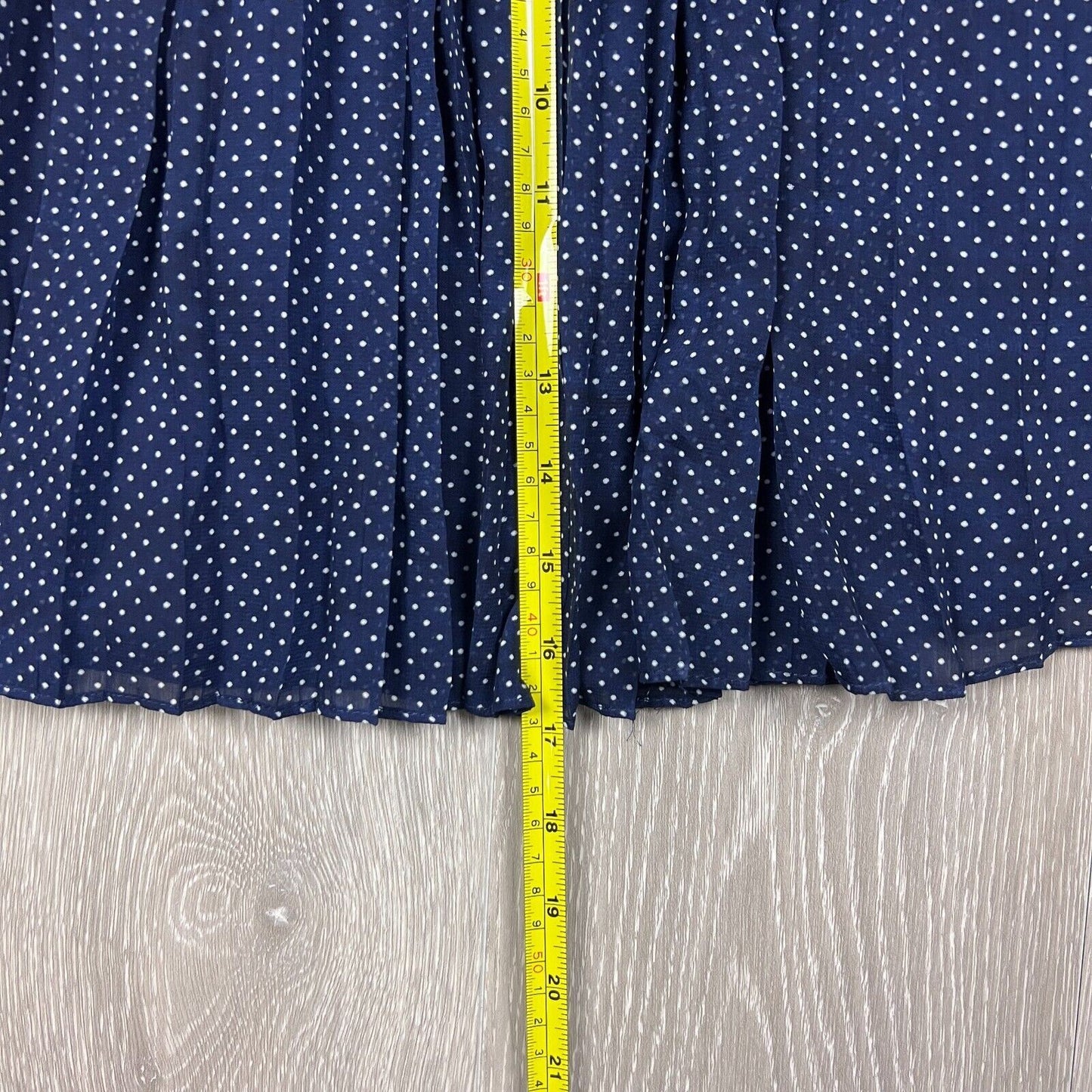 Atmos & Here Polka Dot Navy Skirt Size 12