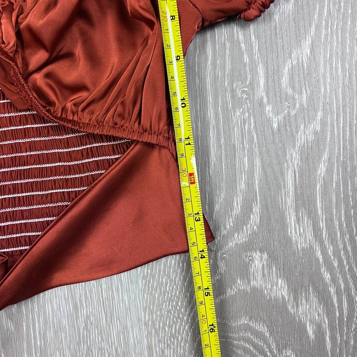 Princess Polly Puffy Arm Front Tie Crop Top Size 8