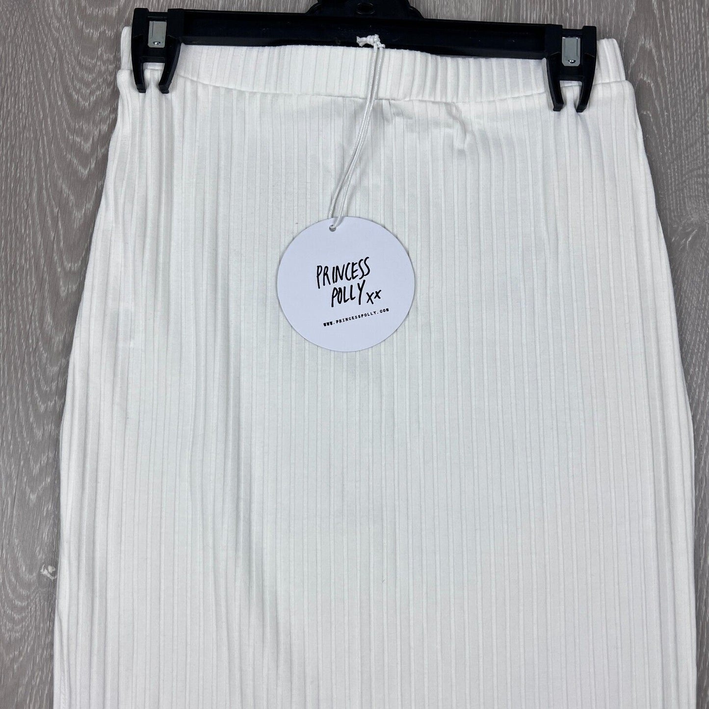 Princess Polly Womens Ribbed Long Skirt Side Slit Ellie Set Size 10 (New)