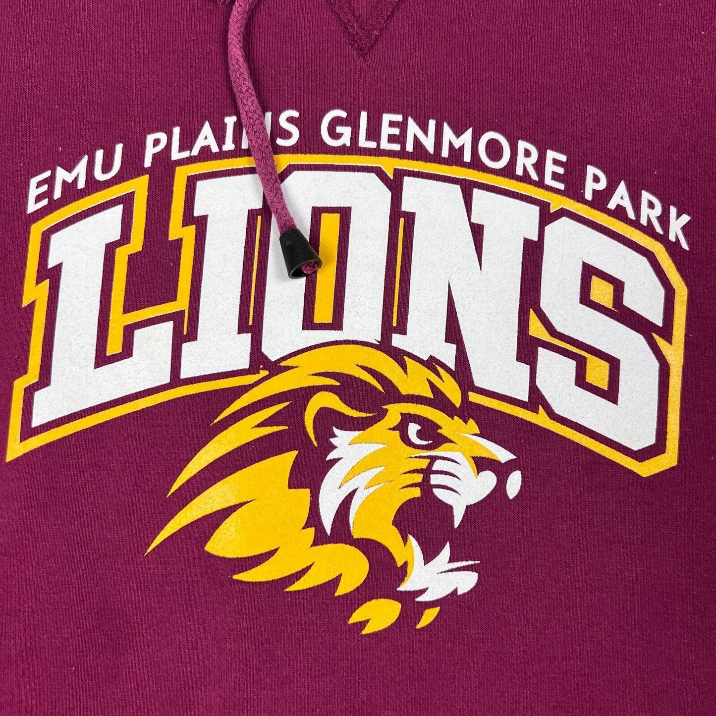 Emu Plains Glenmore Park Lion AFL Pullover Hoodie Size 14 Years
