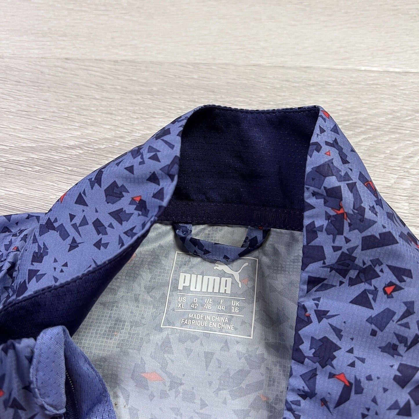 Puma Womens Purple Full Zip Windbreaker Track Jacket Size XL