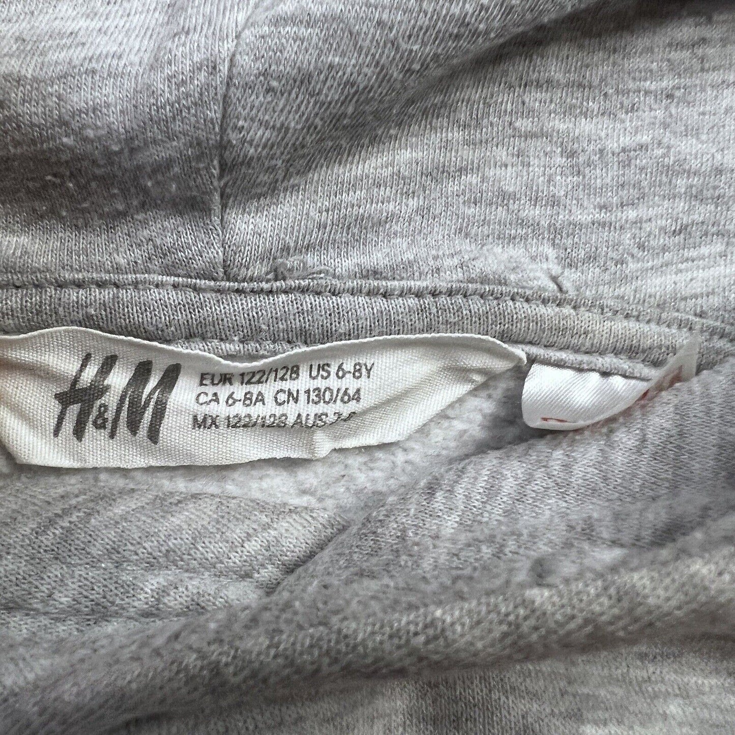 H&M Kids Marvel Grey Hoodie Size 6-8 Years