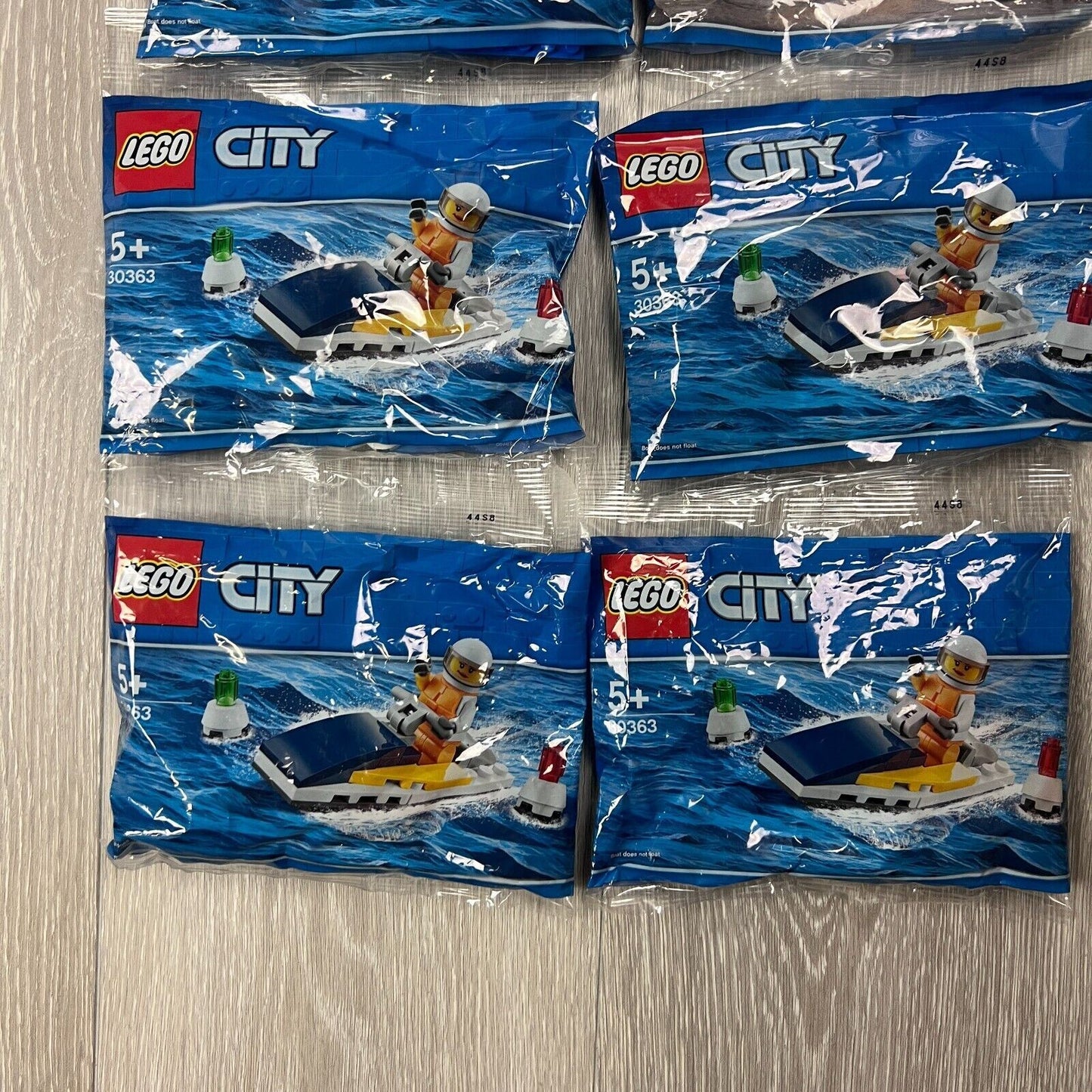 LEGO CITY Polybag Bundle 30363 Race Boat & 30361 Fire ATV (6 Sets)