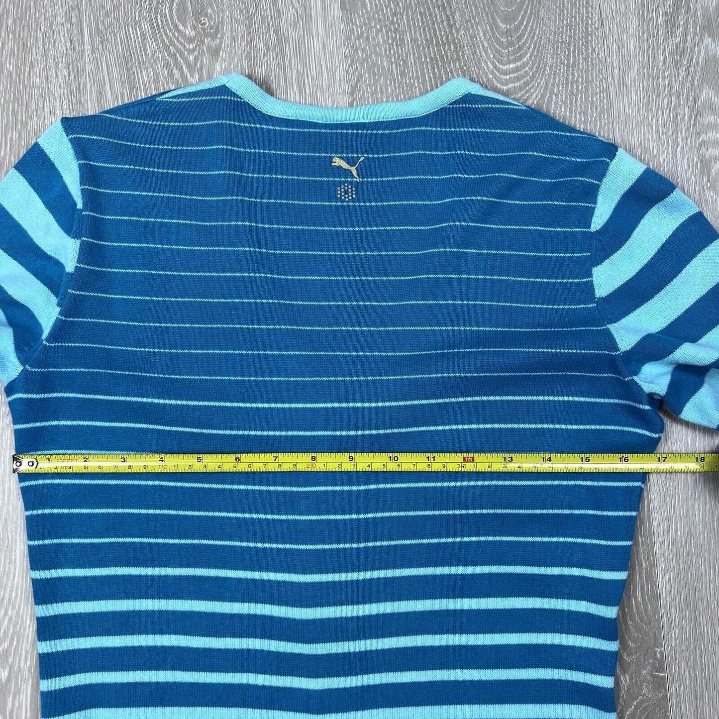 Puma Womens Striped Button Up Cardigan Size Small