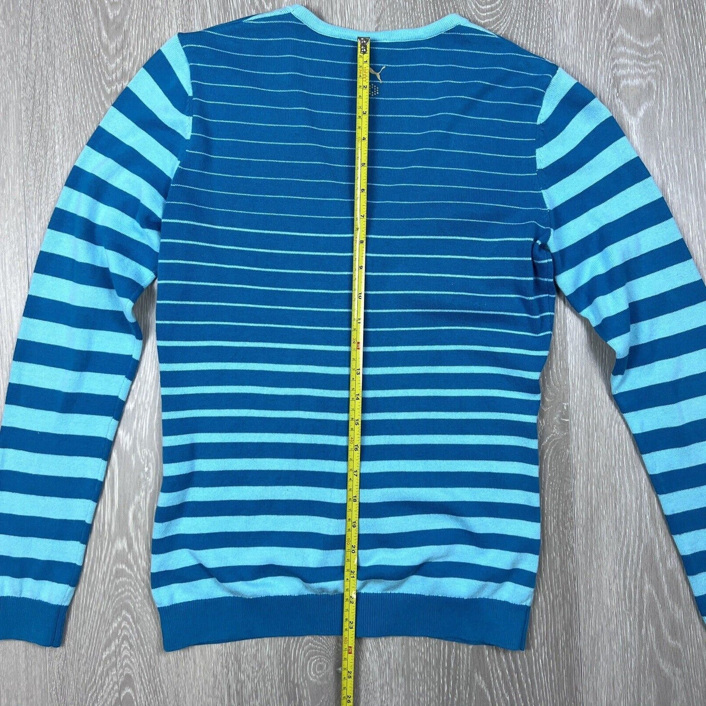 Puma Womens Striped Button Up Cardigan Size Small